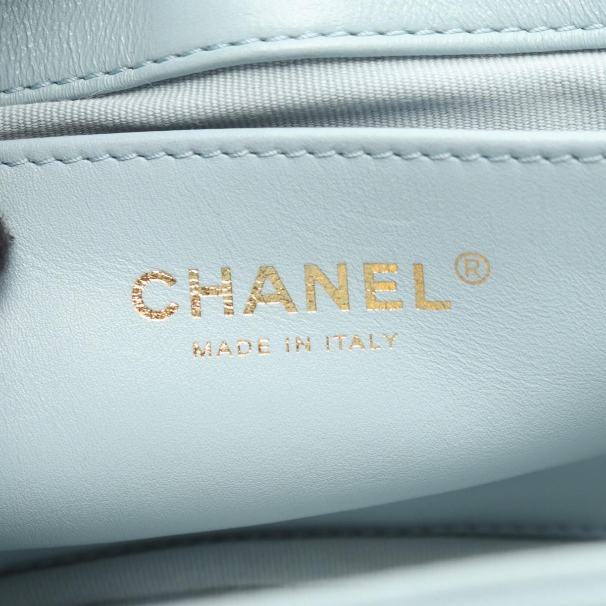 Chanel Matelasse Blue Leather Shoulder Bag (Pre-Owned)