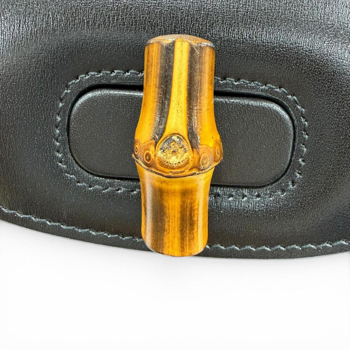 Gucci Black Leather Handbag Shoulder Bag (Pre-Owned)