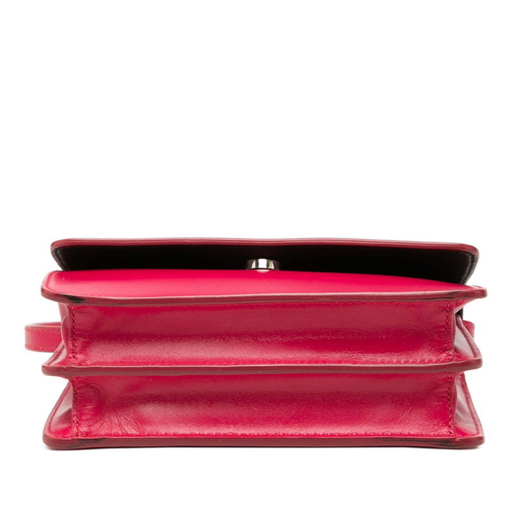Prada Pink Leather Shoulder Bag (Pre-Owned)
