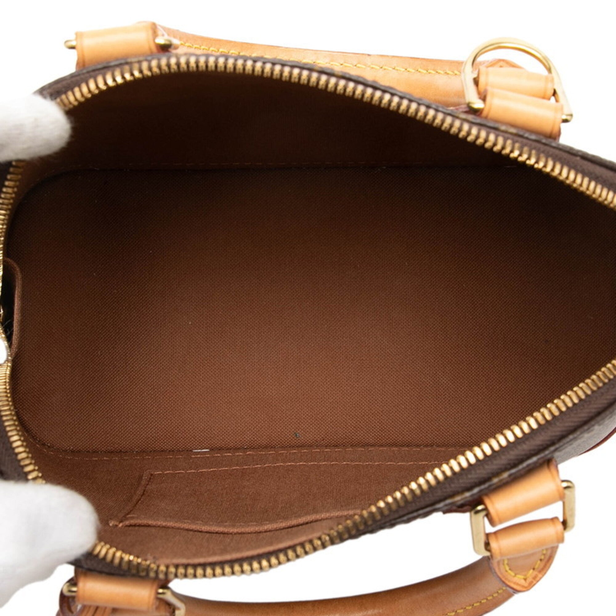 Louis Vuitton Monogram Brown Pvc Leather Handbag Shoulder Bag (Pre-Owned)