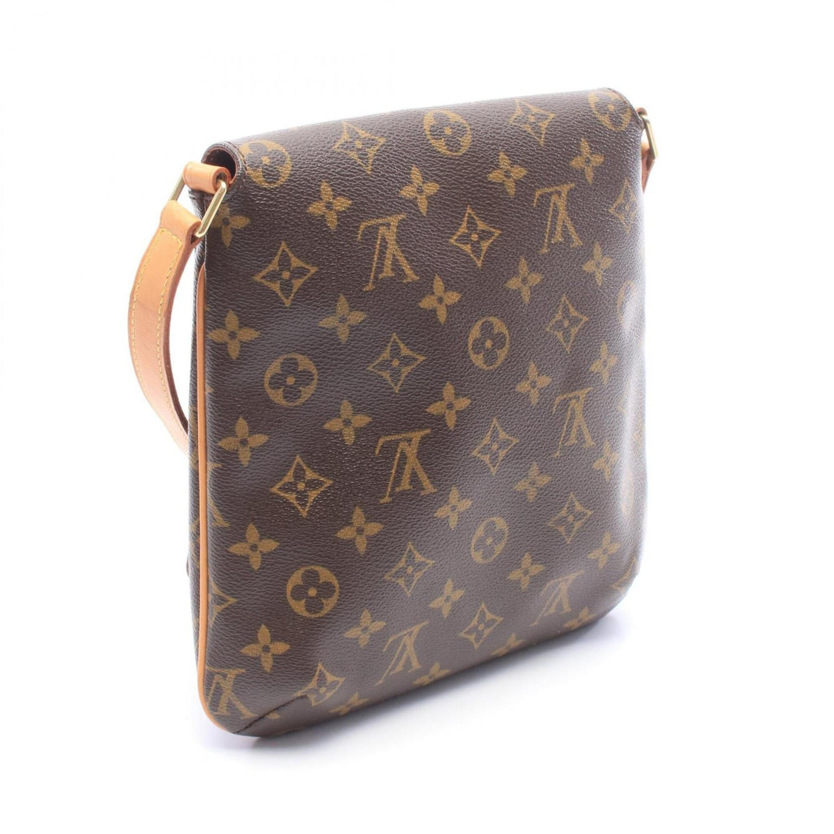 Louis Vuitton Brown Monogram Coated Canvas Leather Shoulder Bag (Pre-Owned)