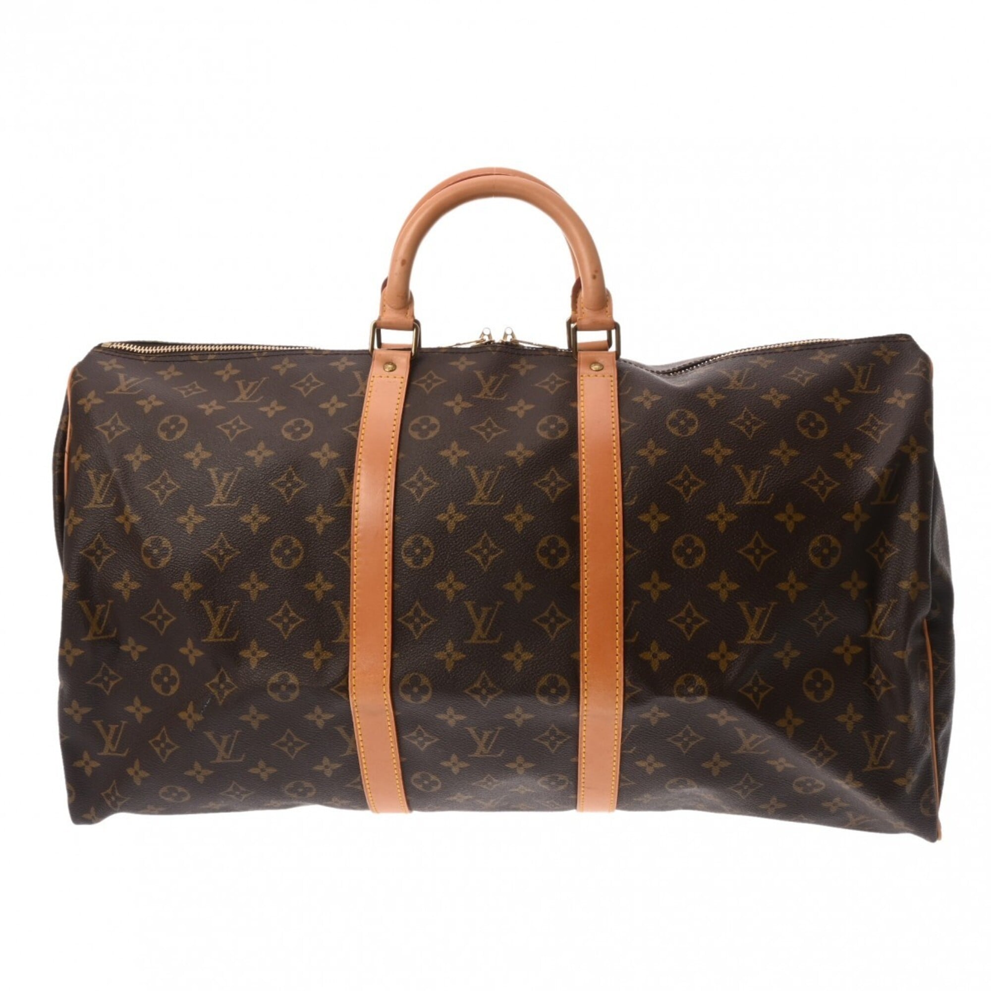 Louis Vuitton Brown Monogram Canvas Boston Bag (Pre-Owned)