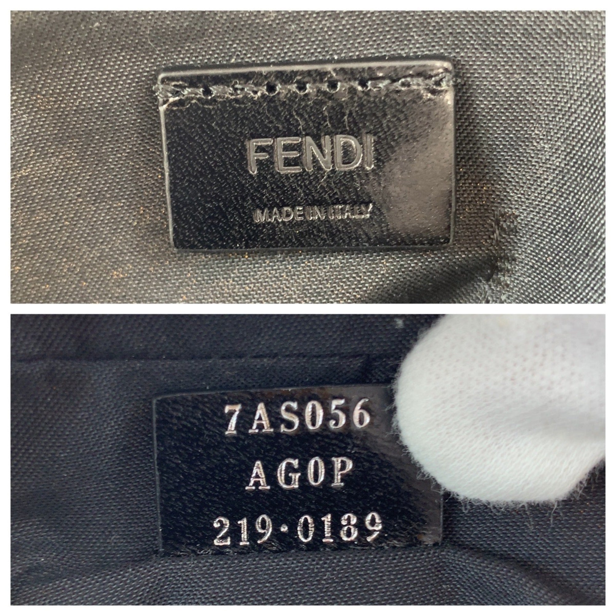 Fendi Yellow Nylon Pochette Shoulder Bag (Pre-Owned)