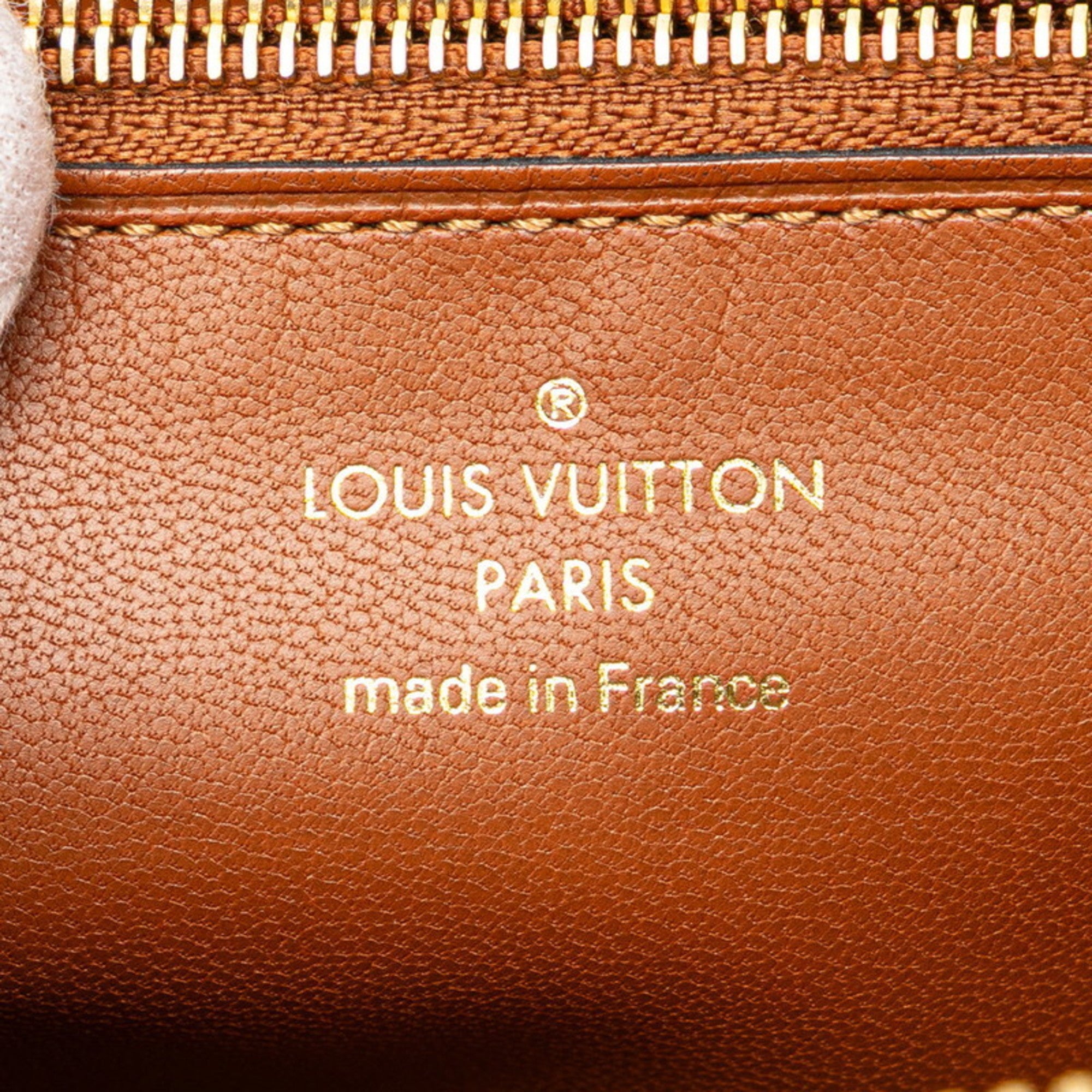Louis Vuitton Brown Leather Long Wallet (Bi-Fold) (Pre-Owned)