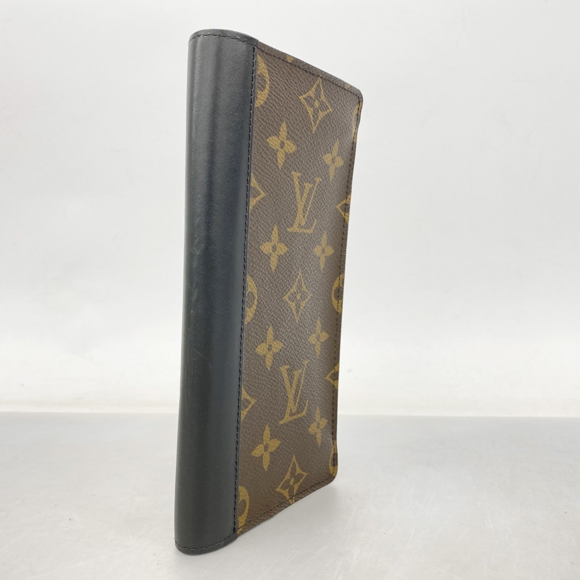 Louis Vuitton Black Brown Long Wallet (Bi-Fold) (Pre-Owned)