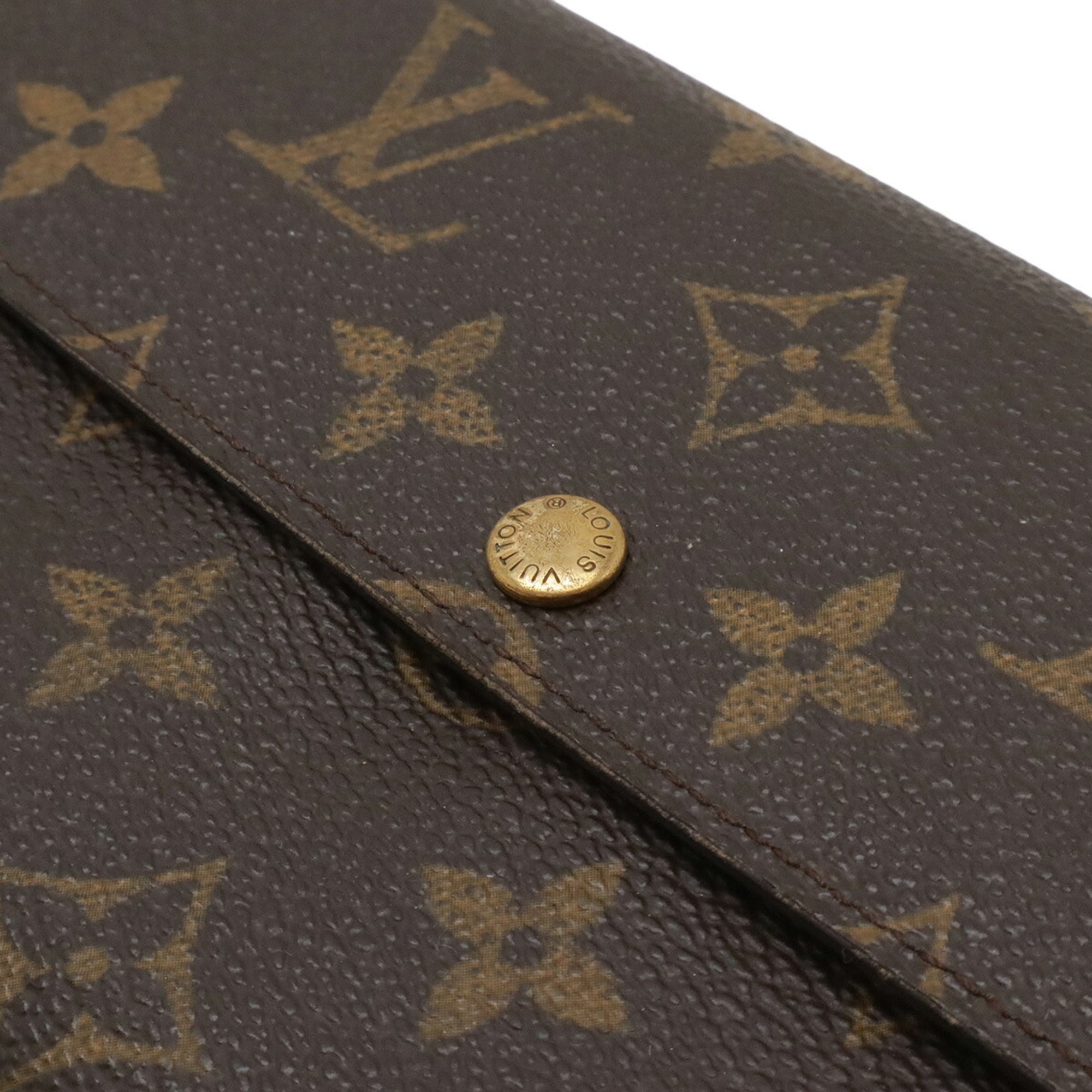 Louis Vuitton Monogram Brown Monogram Long Wallet (Bi-Fold) (Pre-Owned)