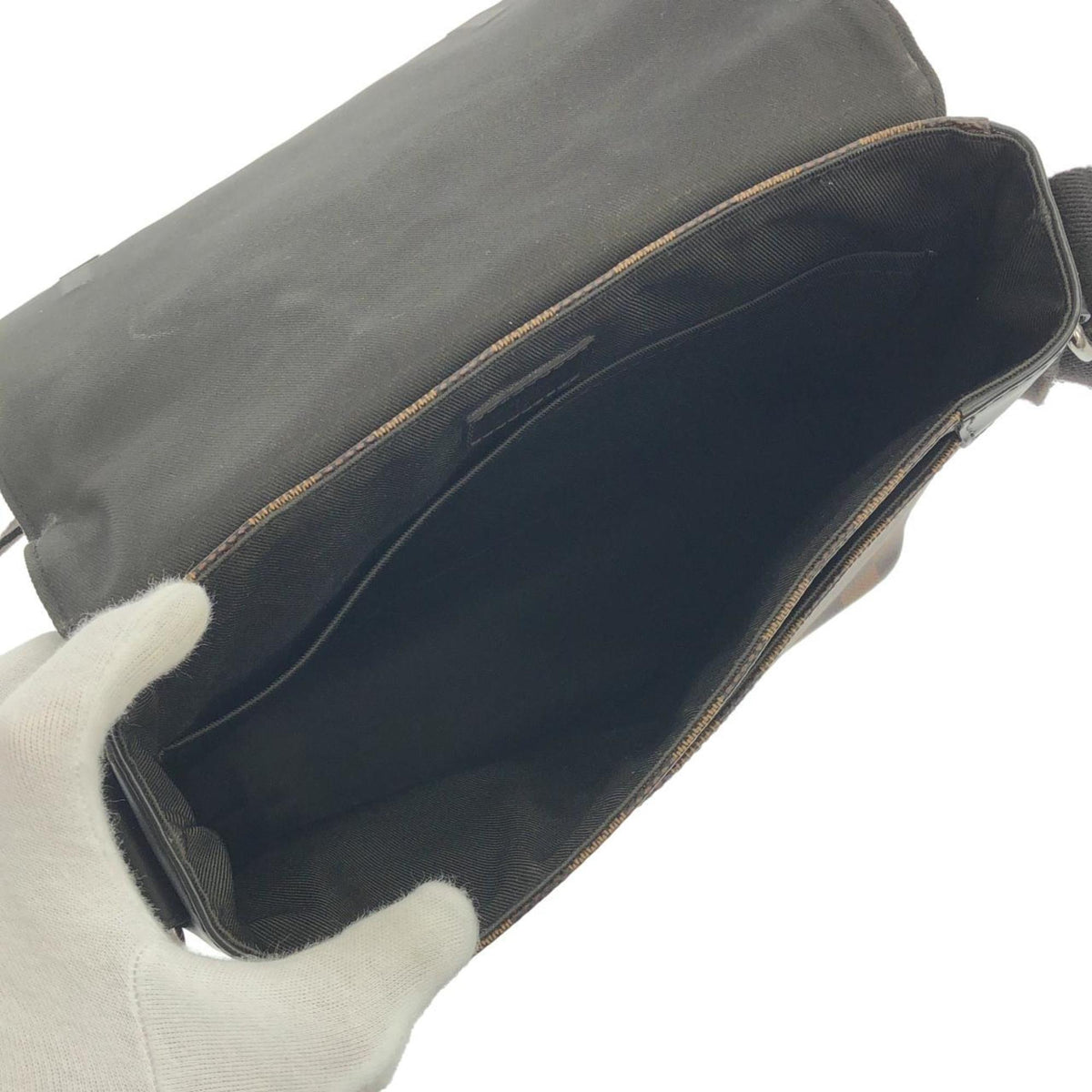 Louis Vuitton Ebene Coated Canvas Shoulder Bag (Pre-Owned)