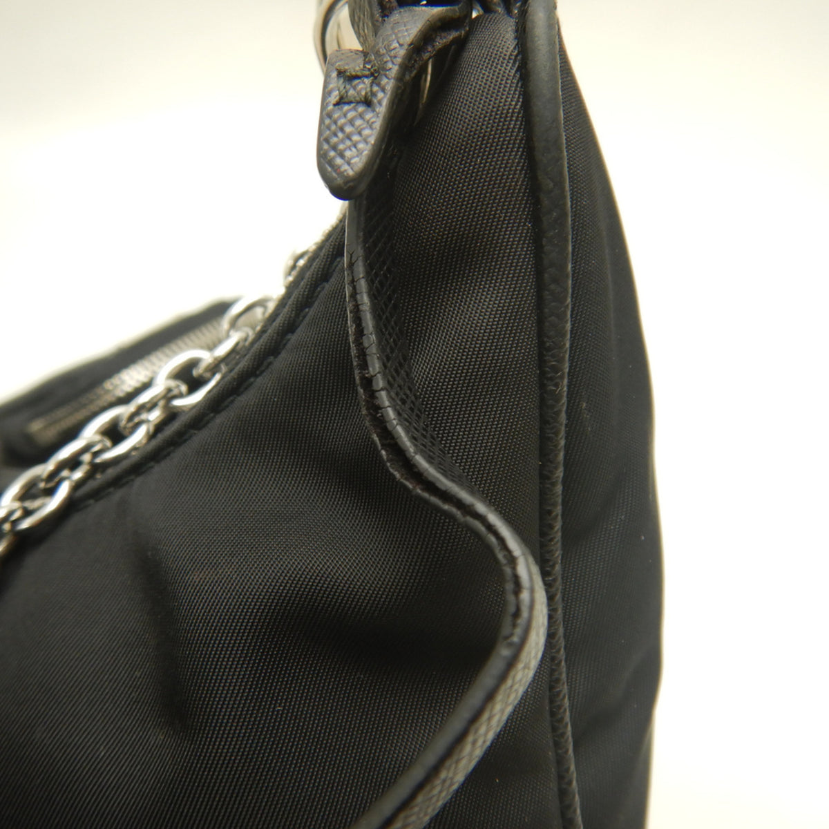 Prada Saffiano Nero Nylon Saffiano Shoulder Bag (Pre-Owned)