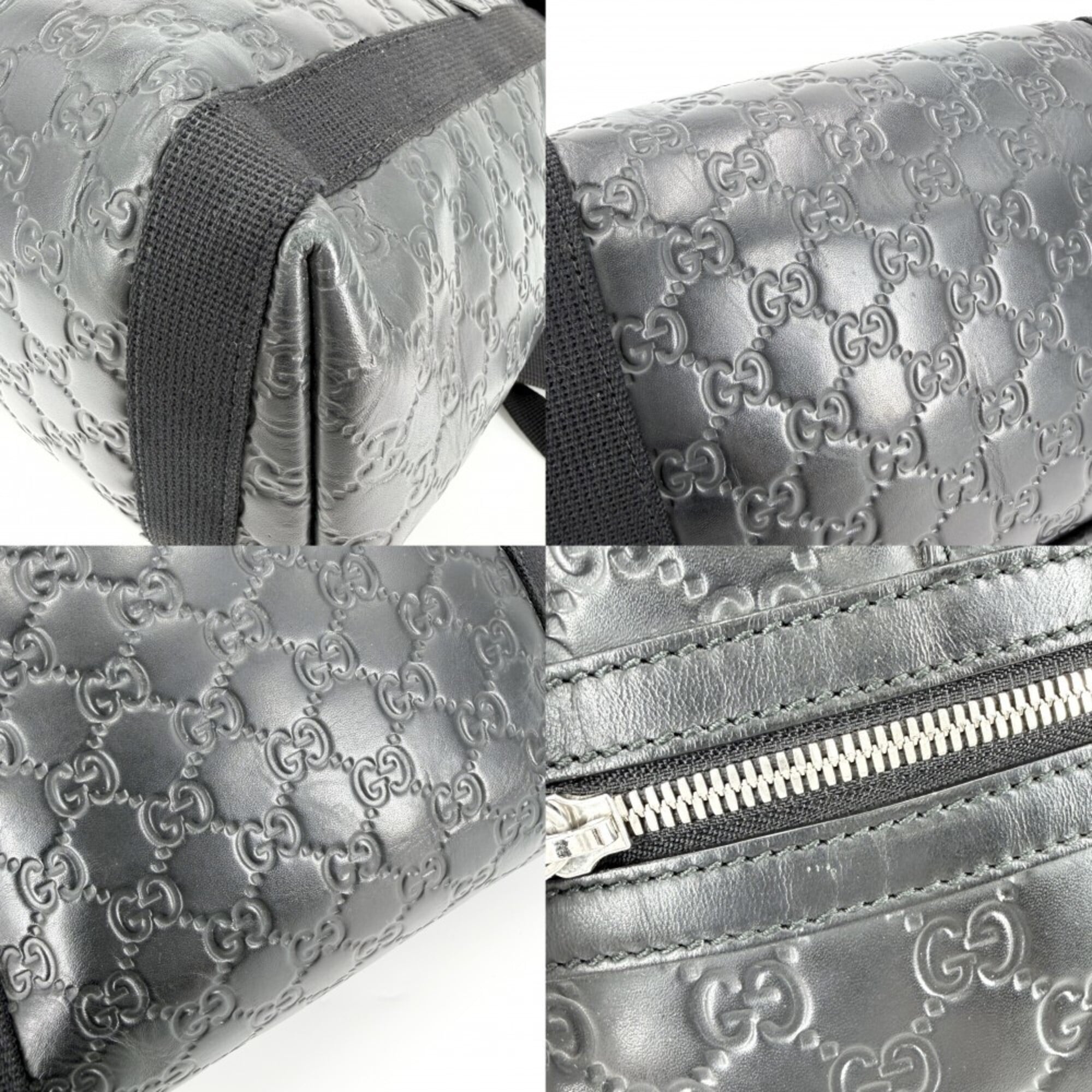 Gucci Black Leather Backpack (Pre-Owned)