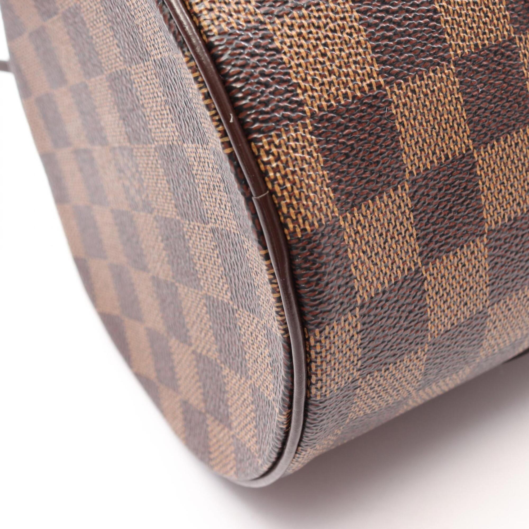 Louis Vuitton Brown Ebene Coated Canvas Damier Canvas Pvc Leather Handbag Pouch (Pre-Owned)