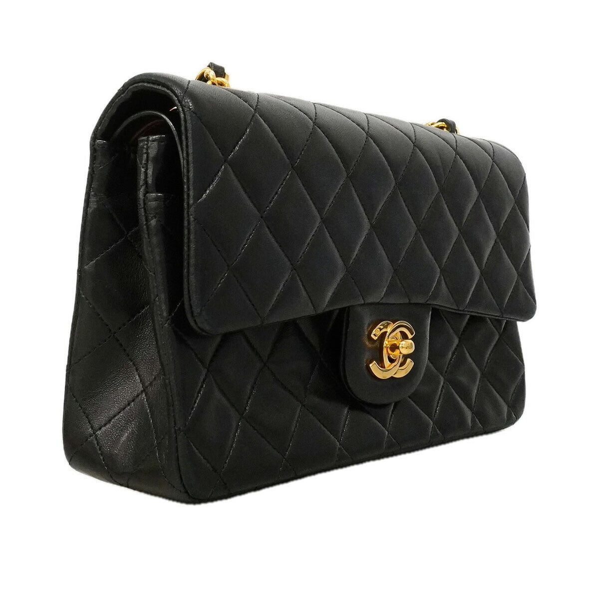 Chanel Black Leather Shoulder Bag (Pre-Owned)
