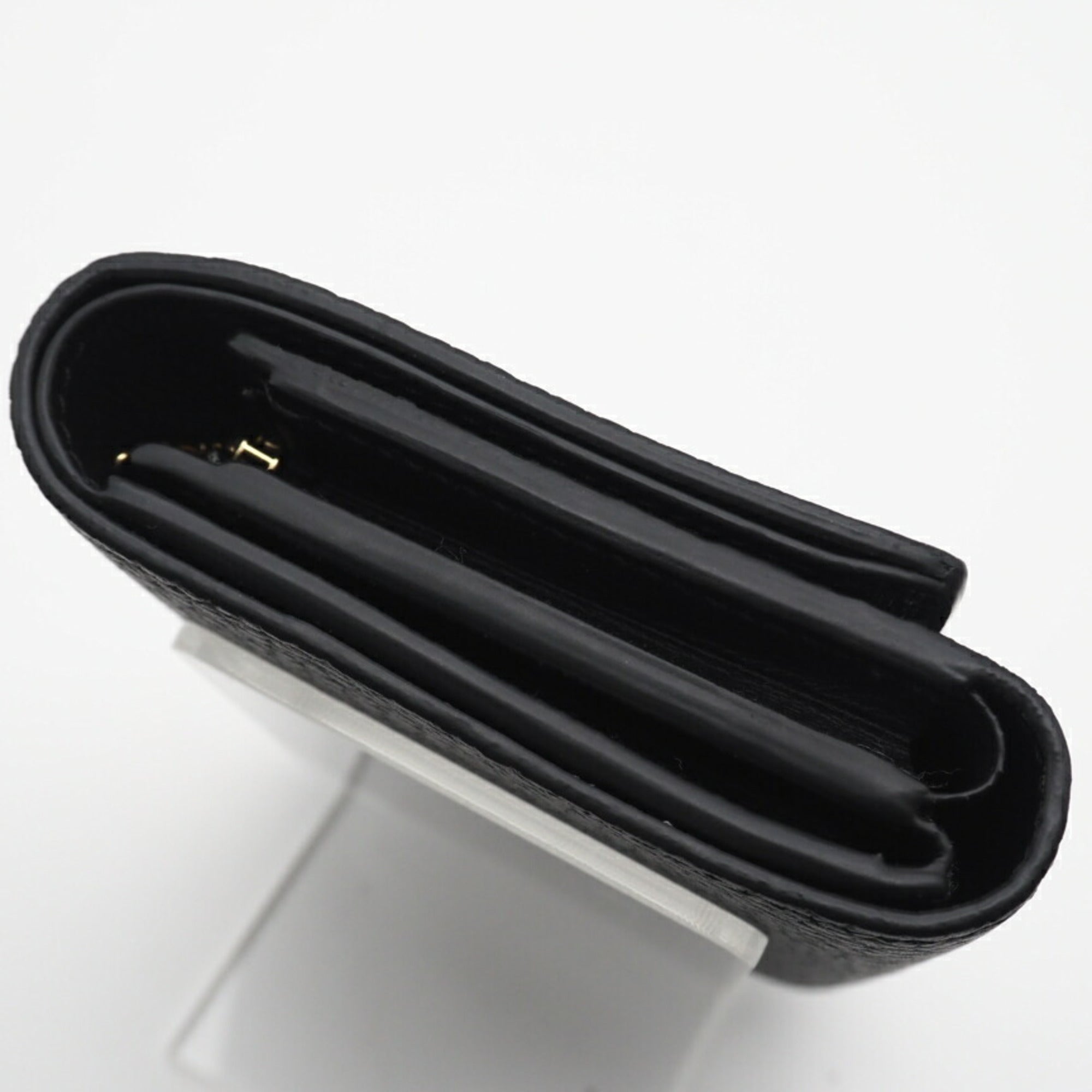 Louis Vuitton Taurillon Black Leather Wallet (Bi-Fold) (Pre-Owned)