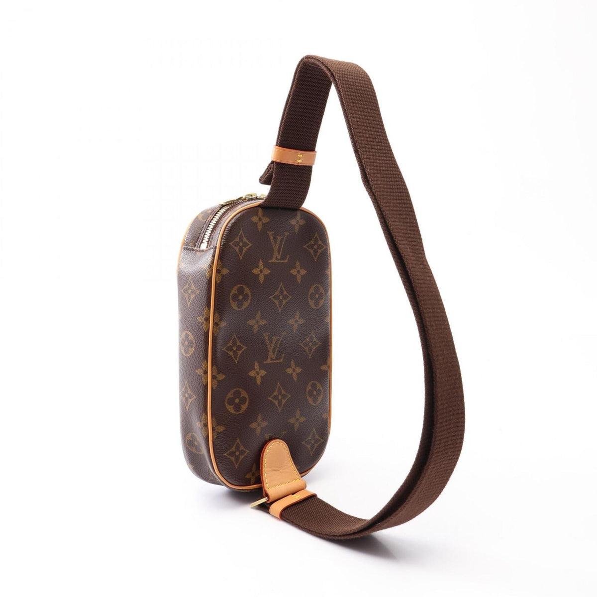 Louis Vuitton Brown Monogram Coated Canvas Fanny Pack Handbag (Pre-Owned)