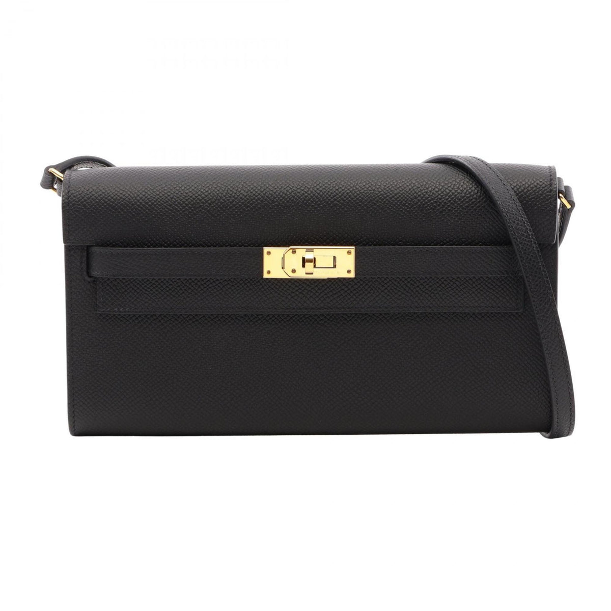 Hermes Black Epsom Leather Handbag Shoulder Bag (Pre-Owned)