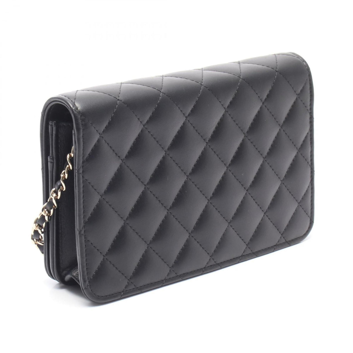 Chanel Black Pink Leather Handbag Shoulder Bag (Pre-Owned)