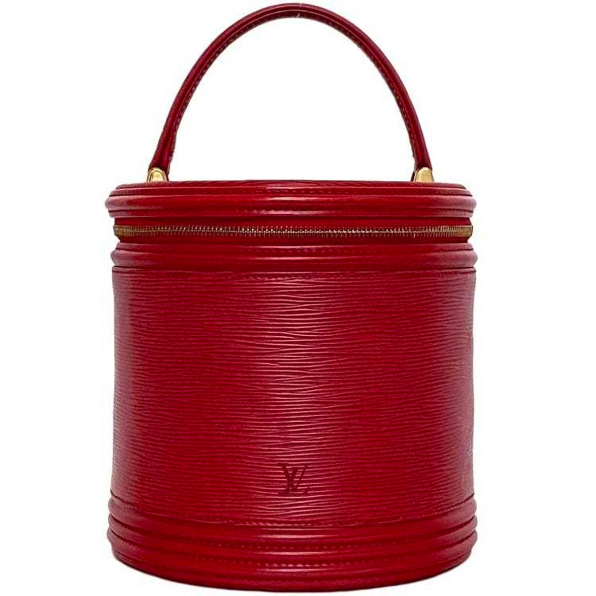 Louis Vuitton Castilian Red Epi Leather Handbag Vanity Bag (Pre-Owned)