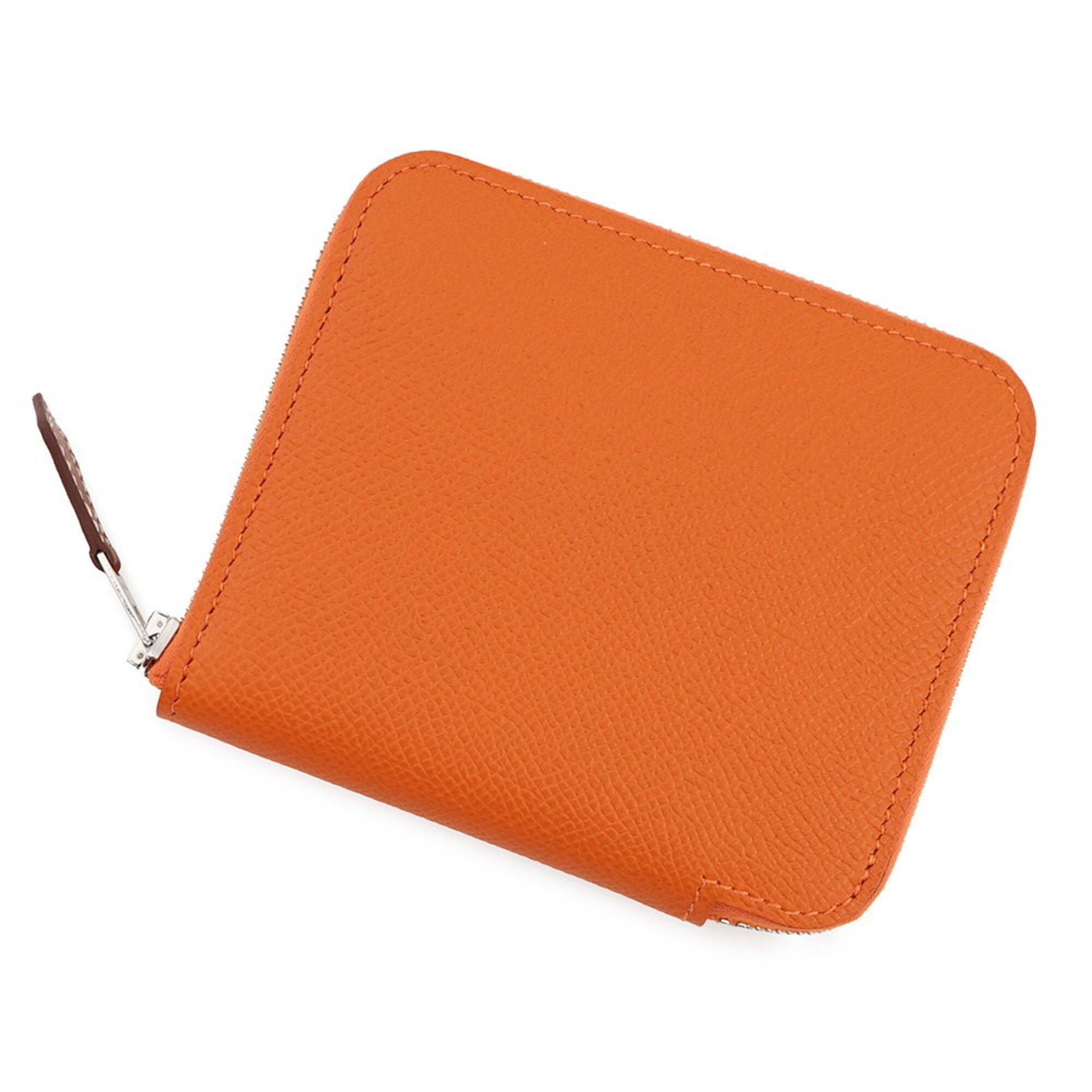 Hermes Orange Epsom Leather Coin Purse/Coin Case (Pre-Owned)