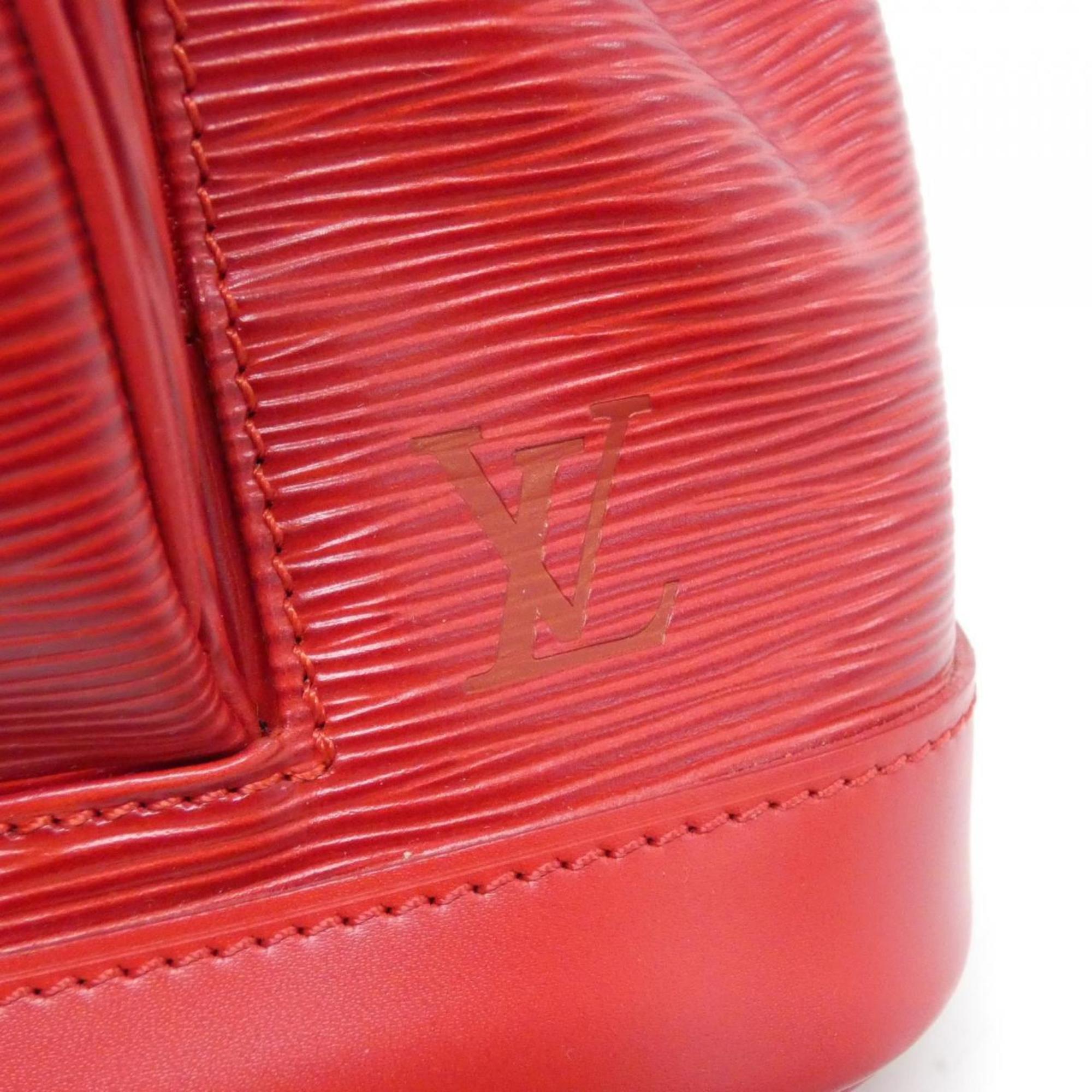 Louis Vuitton Red Color Leather Backpack (Pre-Owned)