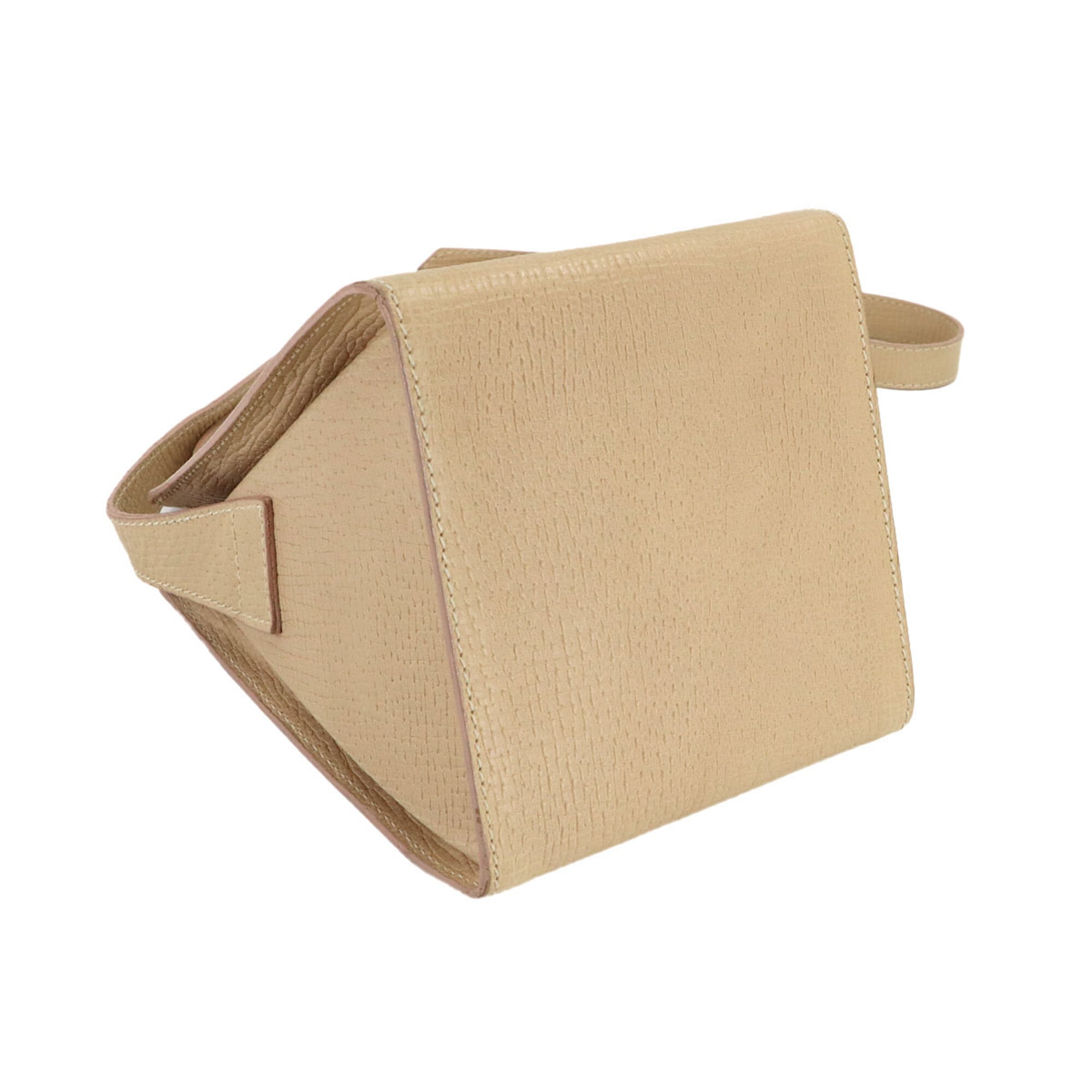 Loewe Beige Leather Handbag Shoulder Bag (Pre-Owned)