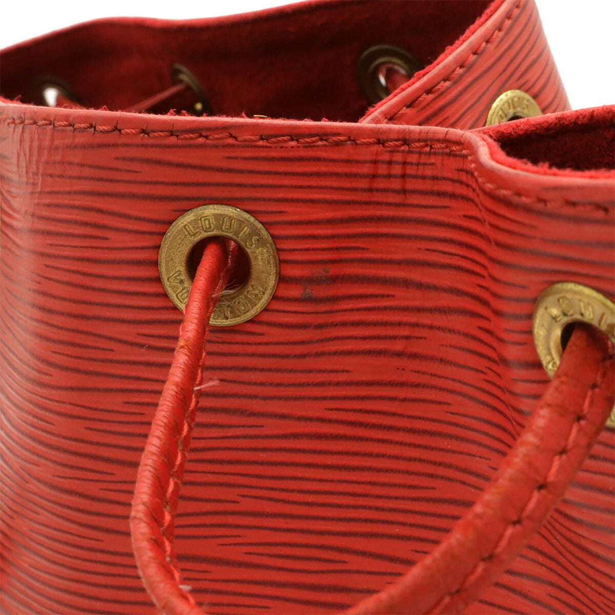 Louis Vuitton Castilian Red Red Color Epi Leather Shoulder Bag (Pre-Owned)