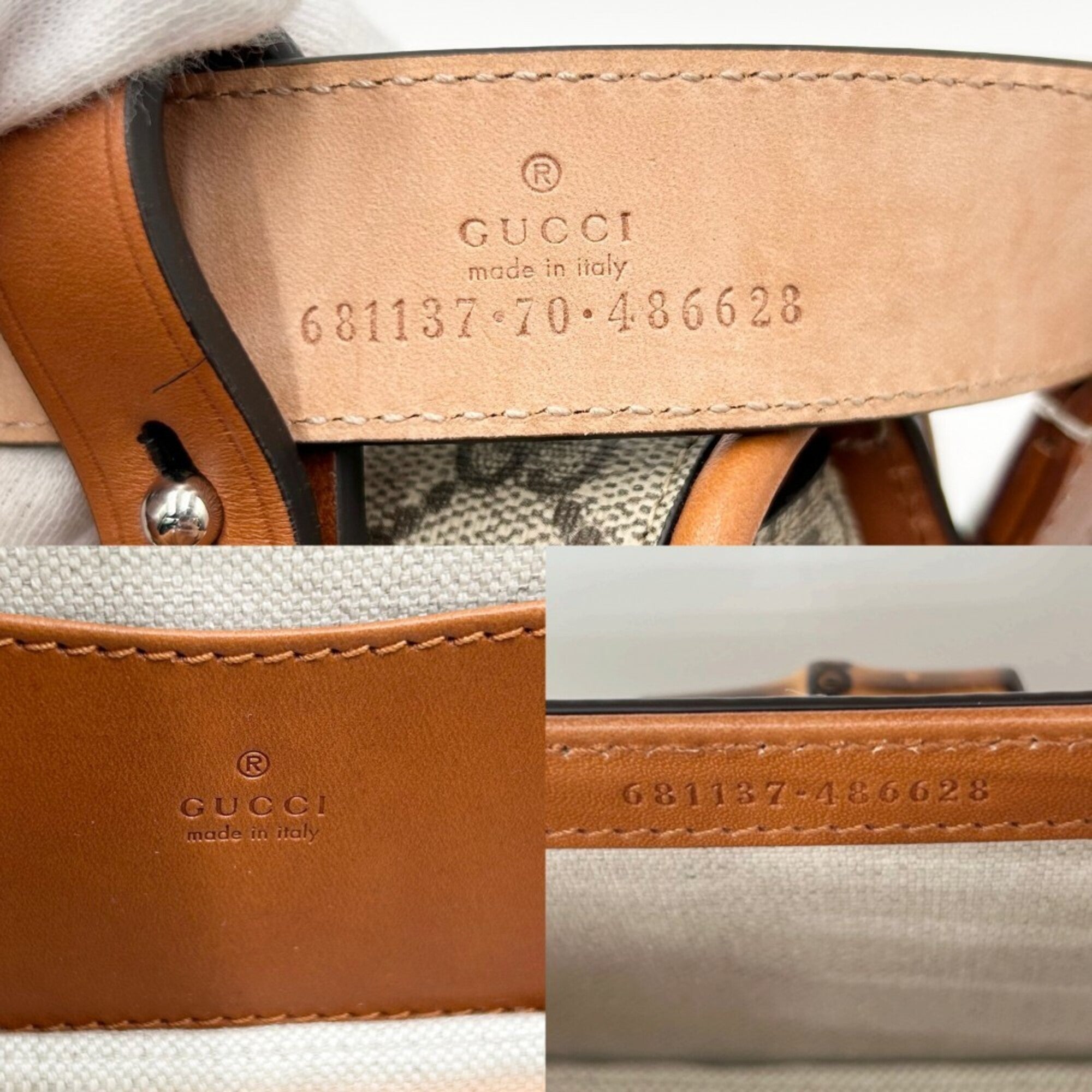Gucci Beige Brown Gg Supreme Canvas Leather Fanny Pack Pouch Sling Bag (Pre-Owned)