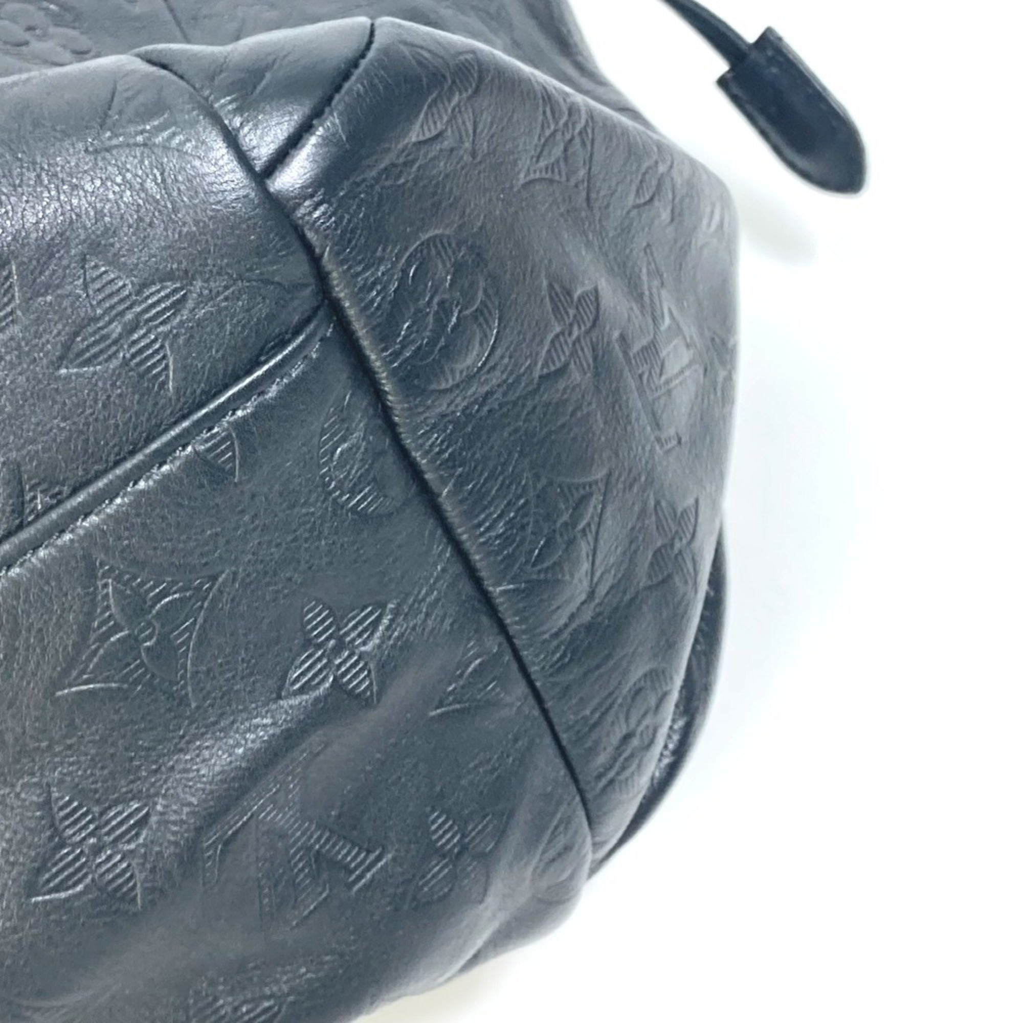 Louis Vuitton Black Leather Backpack (Pre-Owned)