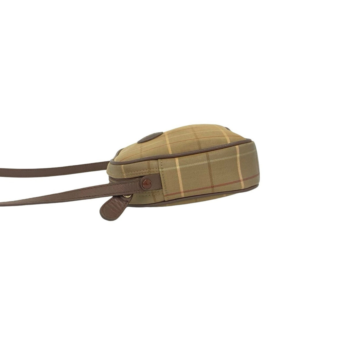 Burberry Brown Canvas Leather Pochette Shoulder Bag (Pre-Owned)