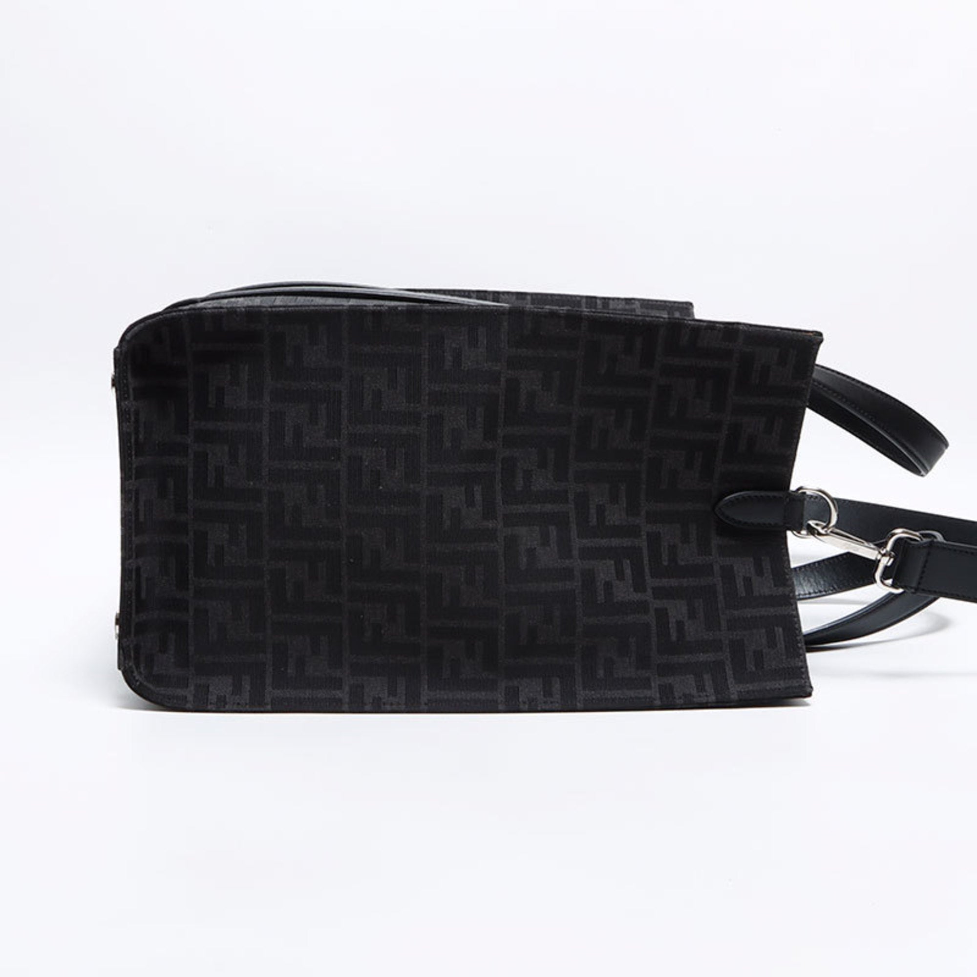 Fendi Black Leather Tote Bag (Pre-Owned)