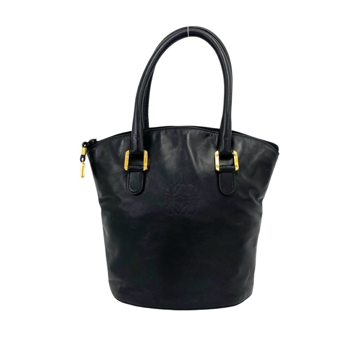 Loewe Black Leather Handbag Tote Bag (Pre-Owned)