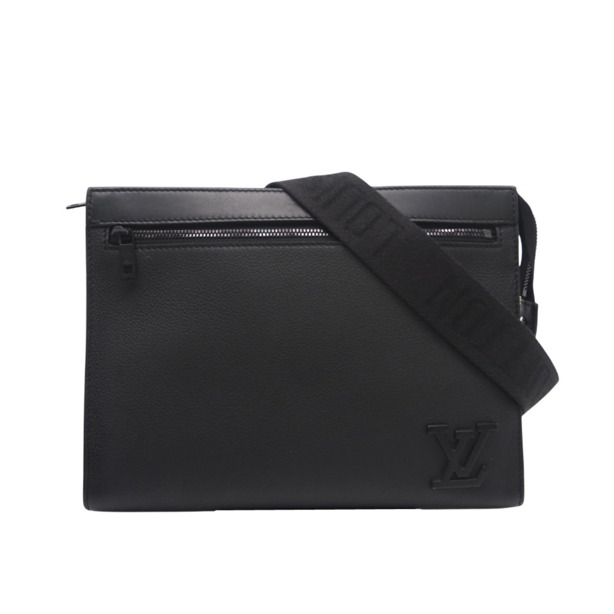 Louis Vuitton Black Noir Leather Shoulder Bag (Pre-Owned)
