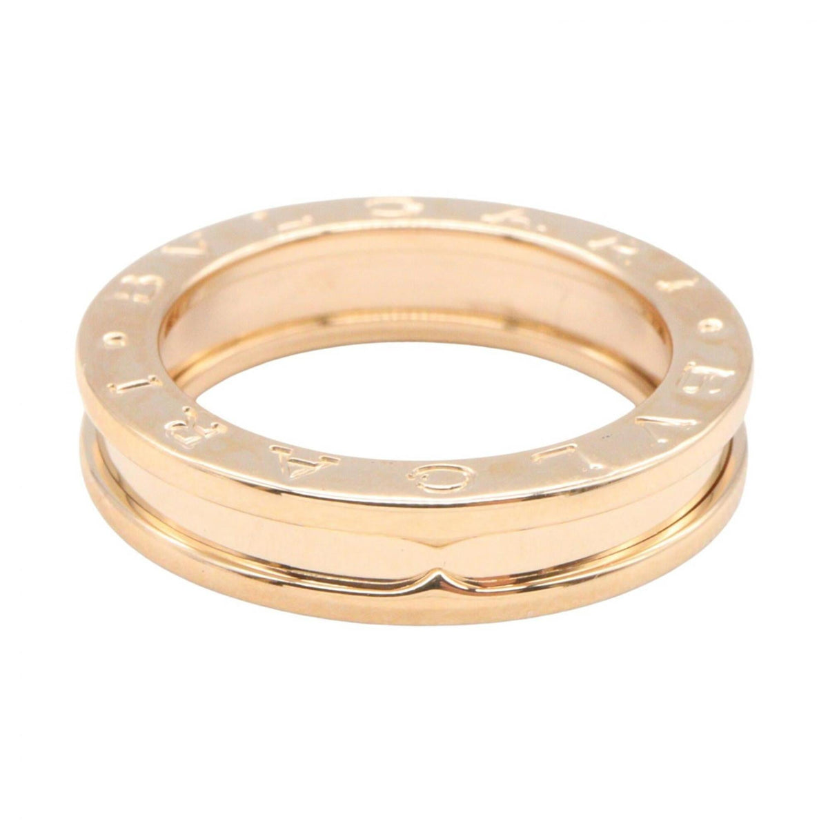 Bvlgari Gold Pink Gold (18K) Band Ring (Pre-Owned)
