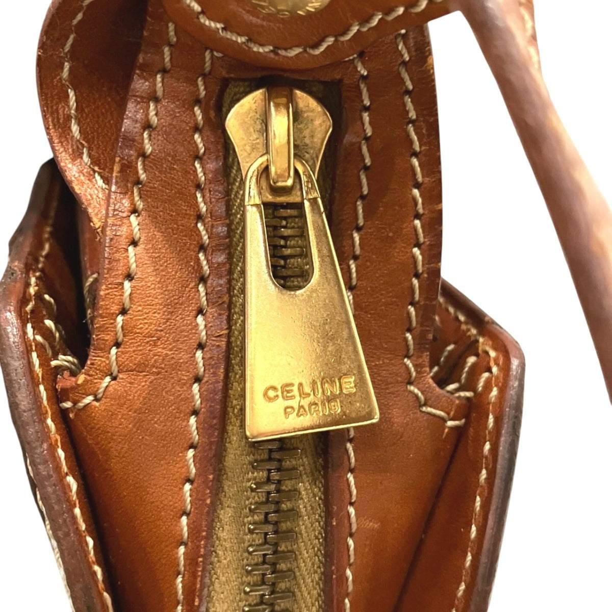 Celine Brown Leather Pvc Shoulder Bag (Pre-Owned)
