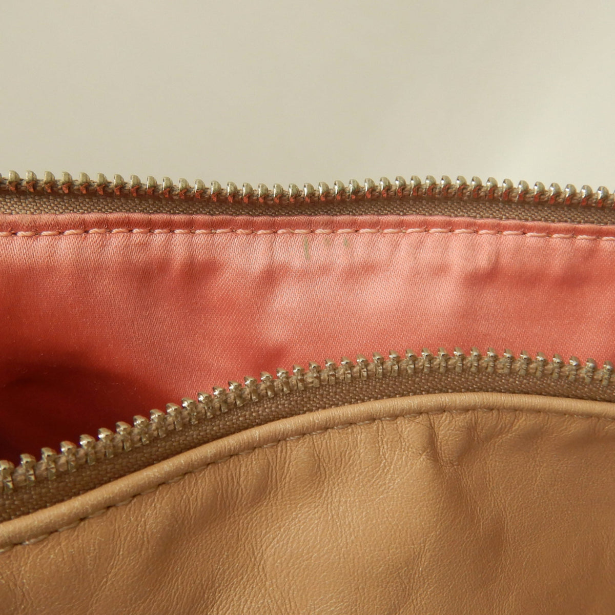 Coach Kristin Beige Leather Shoulder Bag (Pre-Owned)