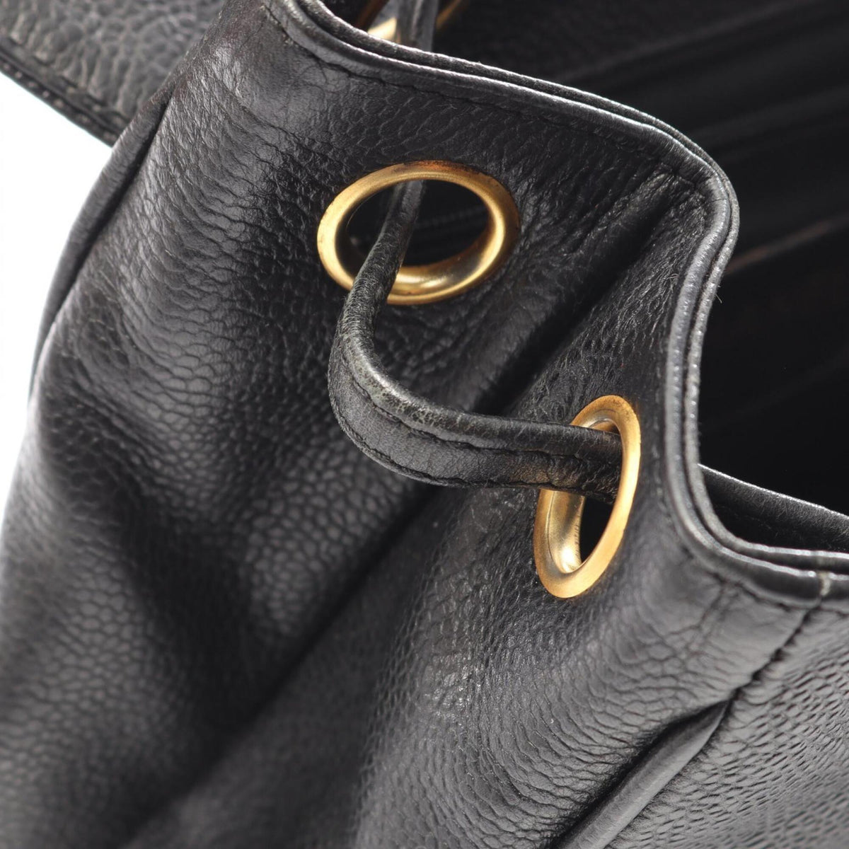 Chanel Black Grained Calfskin Backpack (Pre-Owned)