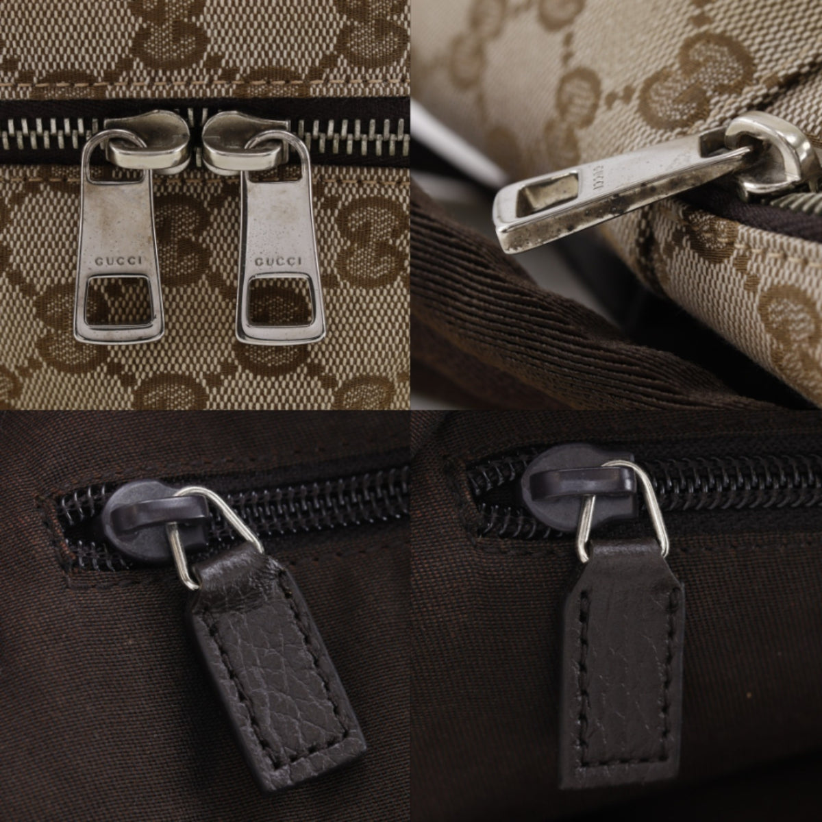 Gucci Gg Canvas Brown Gg Canvas Backpack (Pre-Owned)