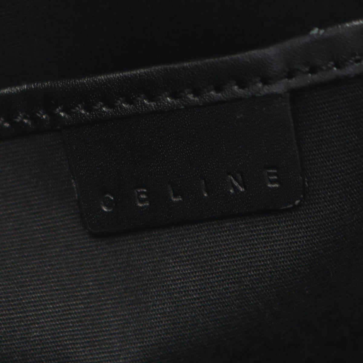 Celine Black Leather Handbag Shoulder Bag (Pre-Owned)