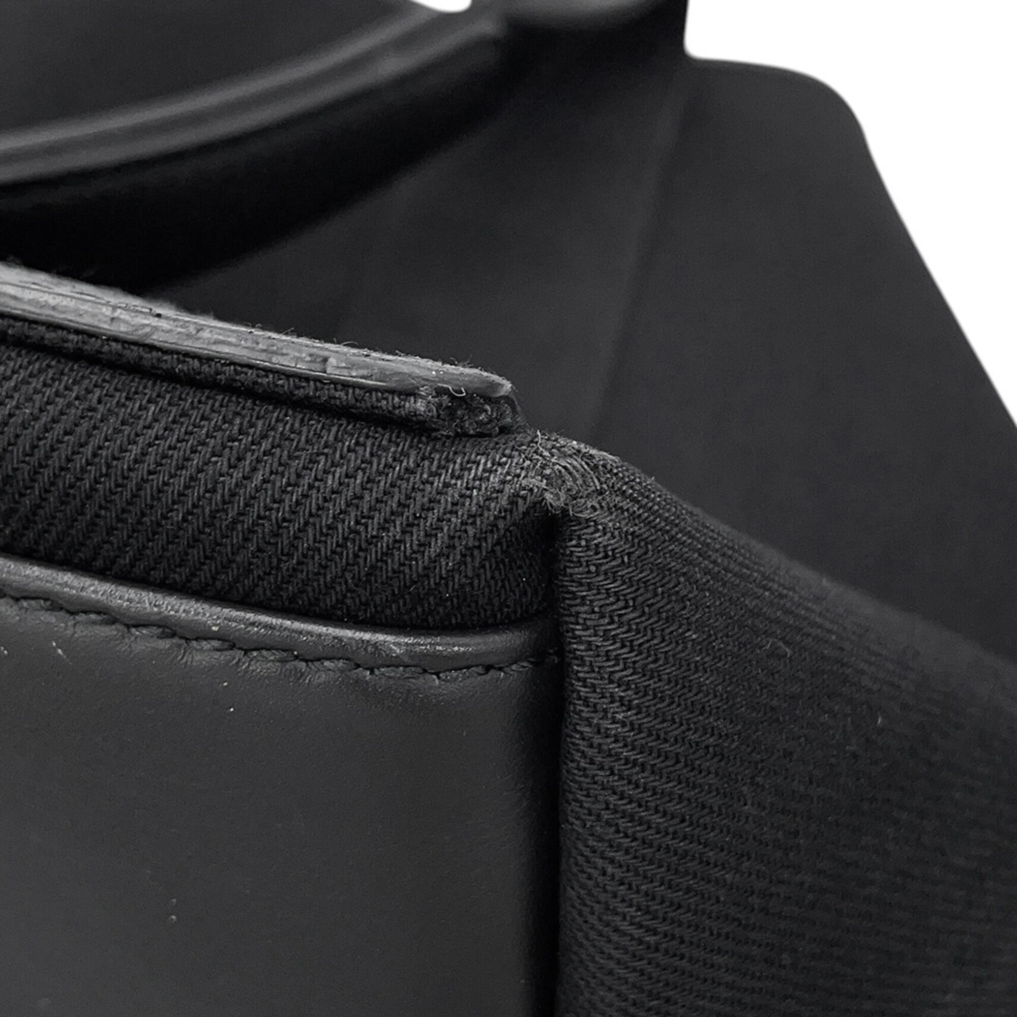 Balenciaga Black Canvas Leather Handbag Tote Bag (Pre-Owned)