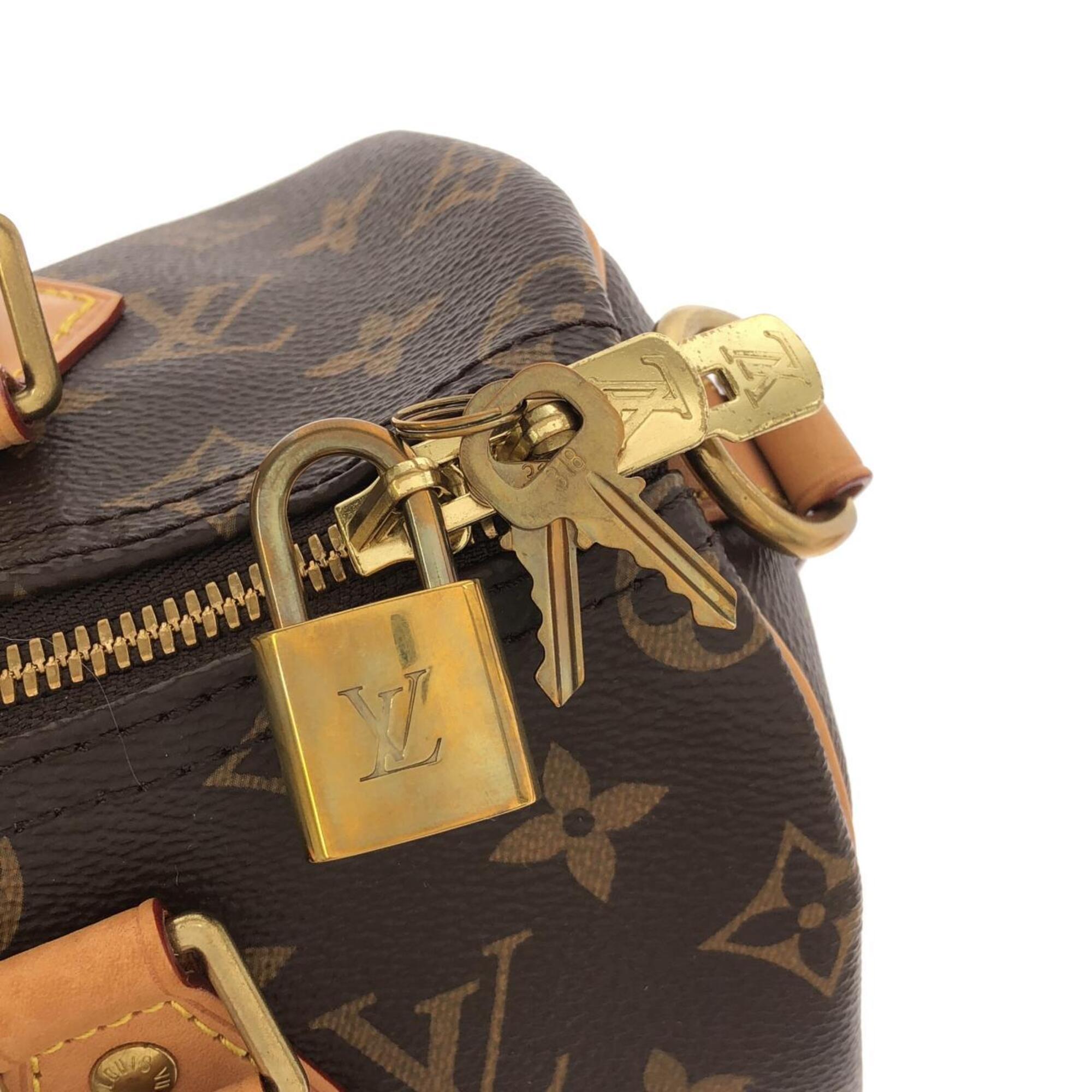 Louis Vuitton Marron Monogram Coated Canvas Boston Bag (Pre-Owned)