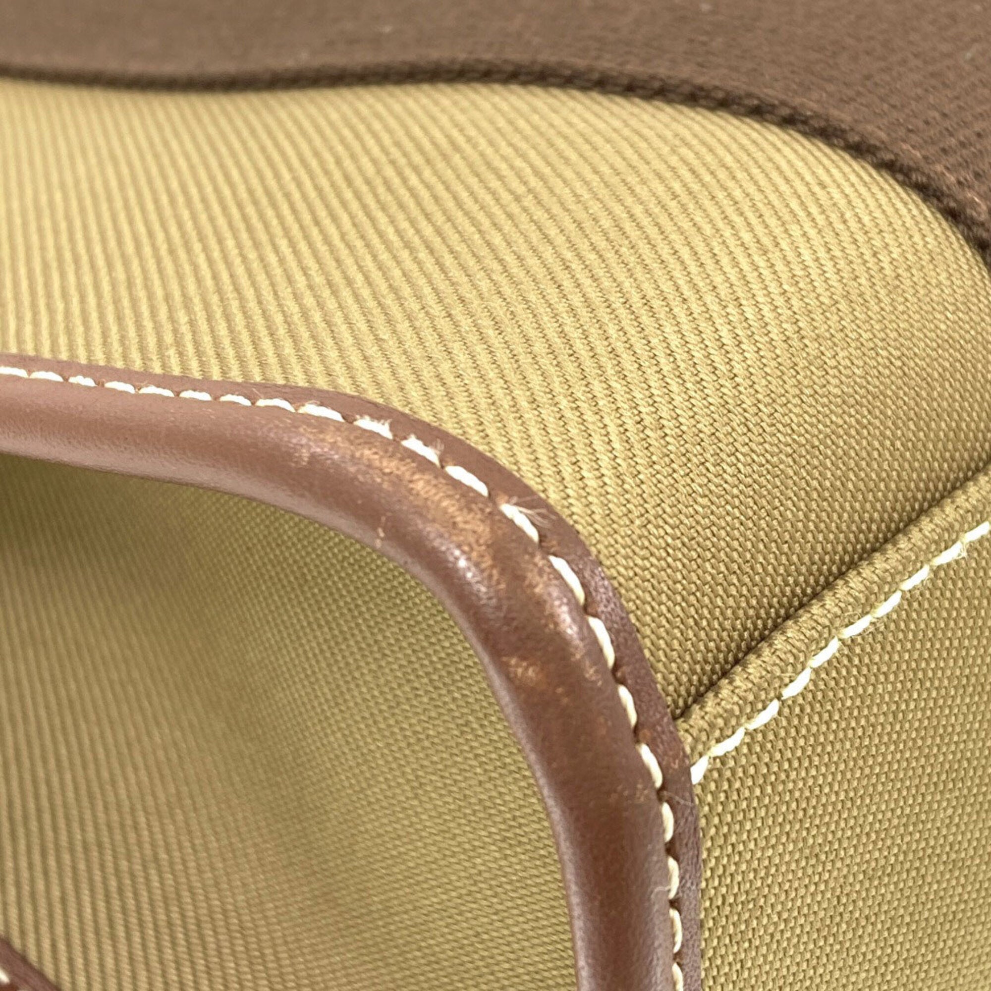 Hunting World Khaki Canvas Handbag (Pre-Owned)