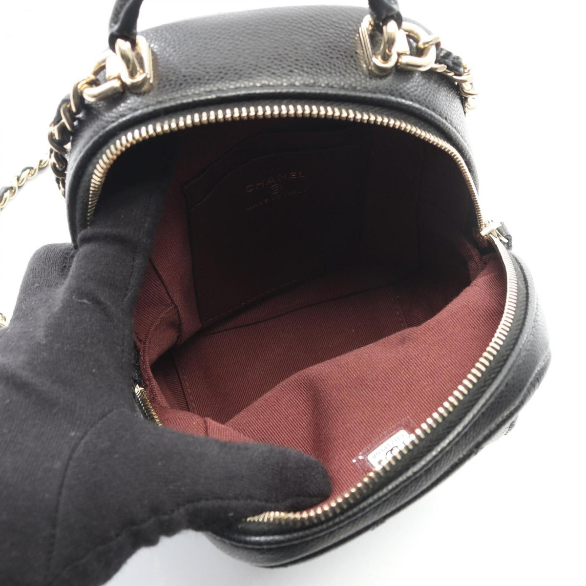 Chanel Black Grained Calfskin Backpack (Pre-Owned)