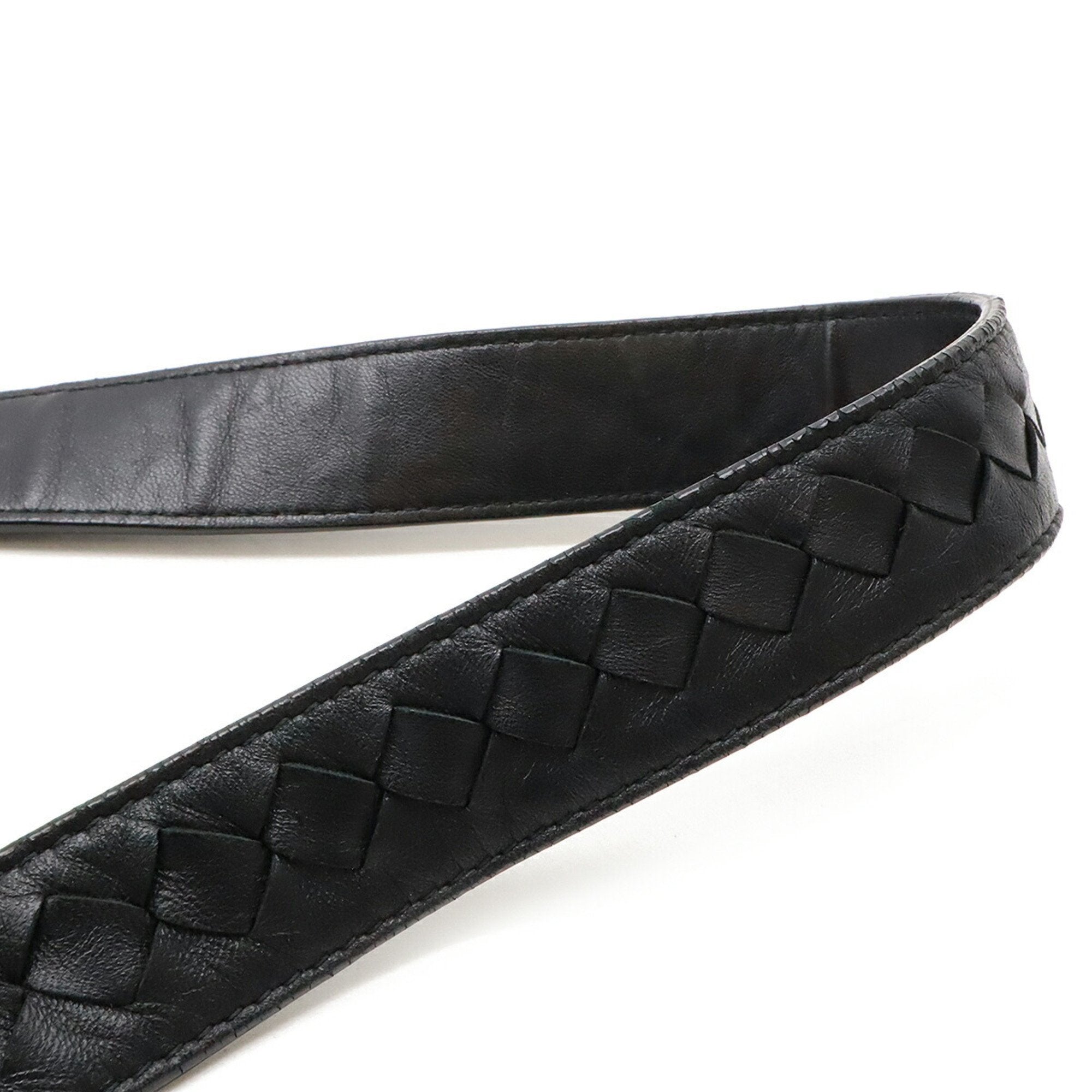 Bottega Veneta Black Nylon Leather Shoulder Bag (Pre-Owned)