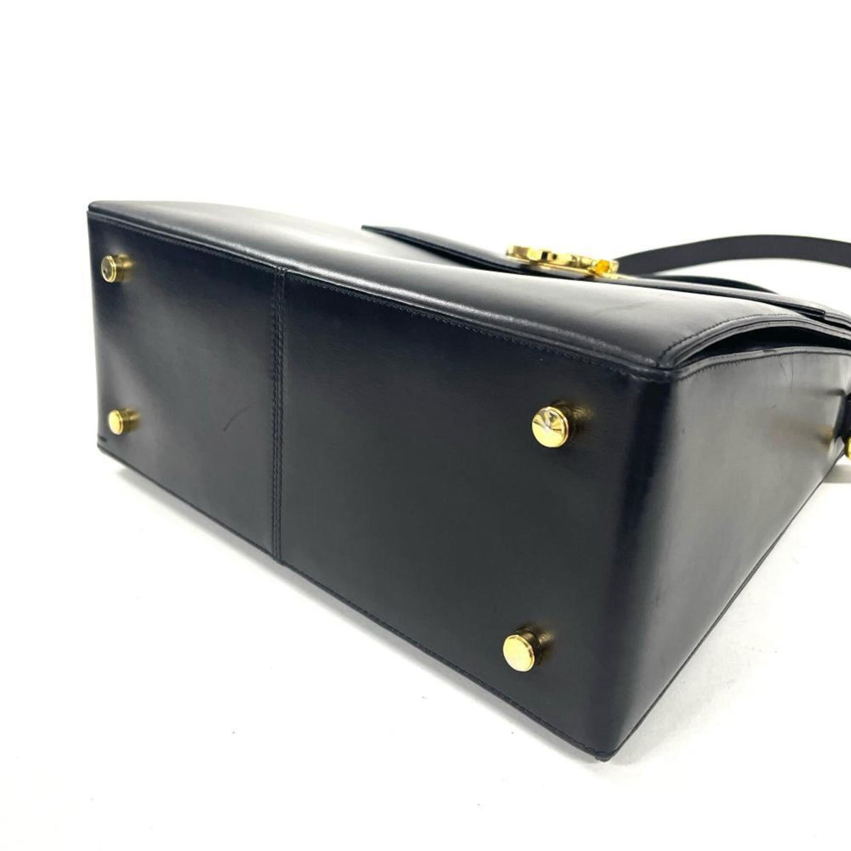 Salvatore Ferragamo Black Leather Handbag (Pre-Owned)