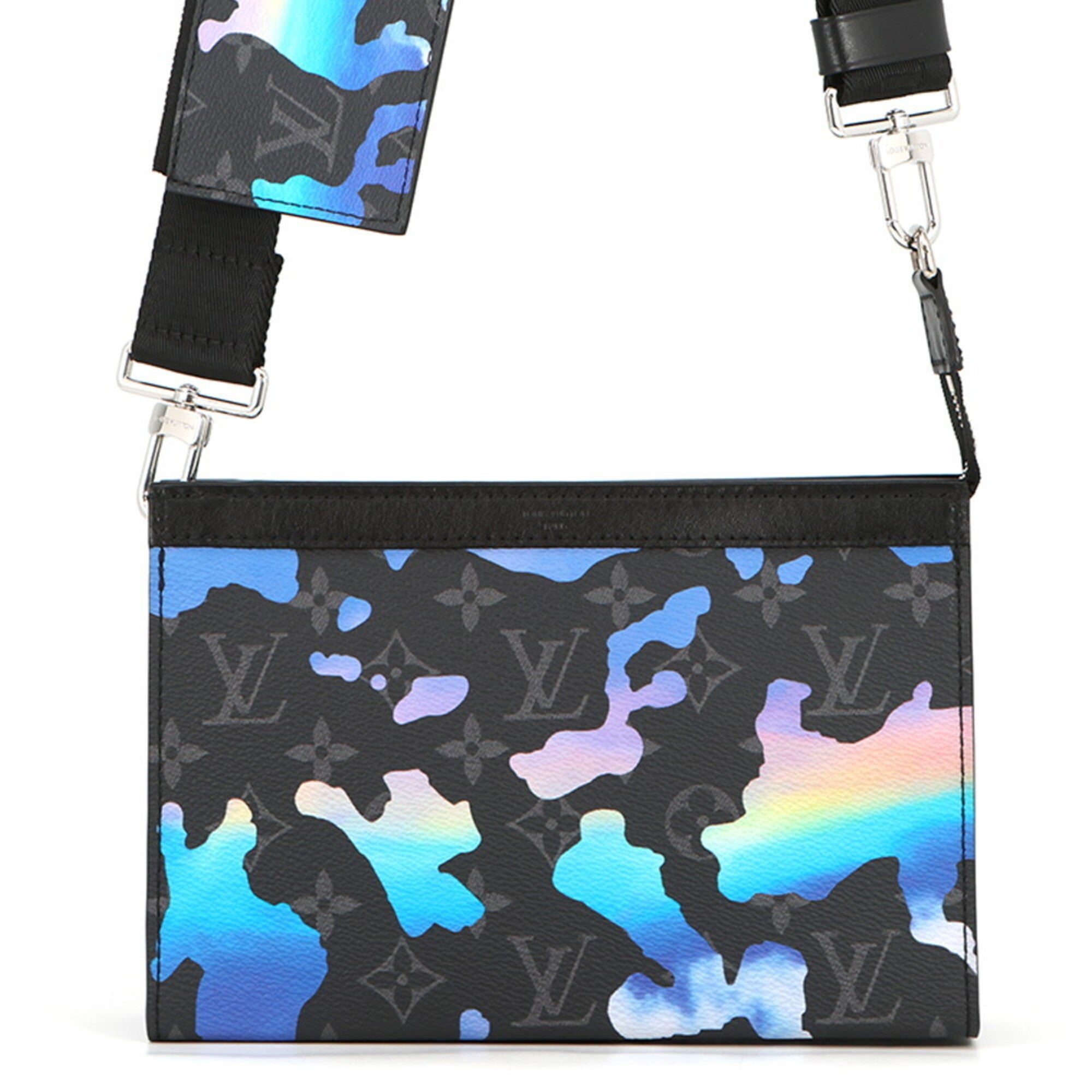 Louis Vuitton Black Noir Monogram Eclipse Handbag Shoulder Bag (Pre-Owned)