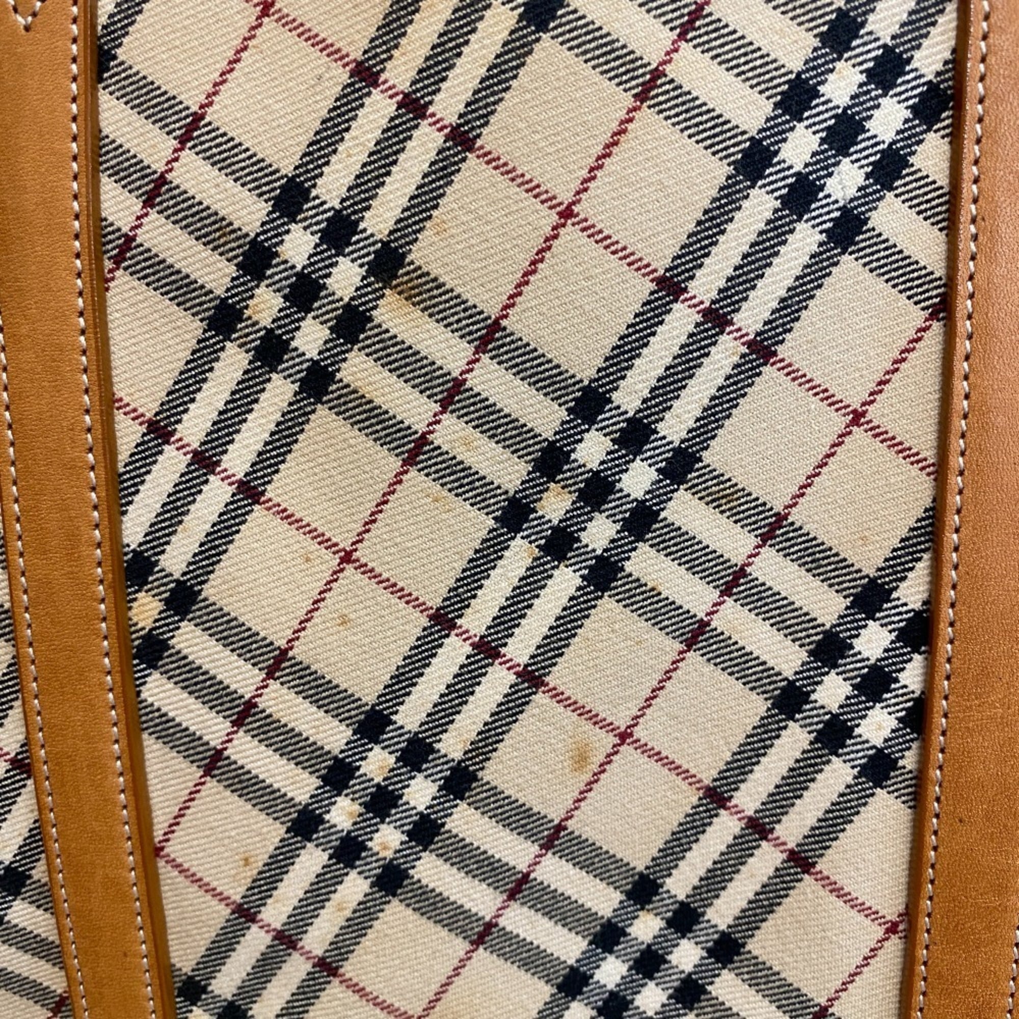 Burberry Beige Canvas Tote Bag (Pre-Owned)