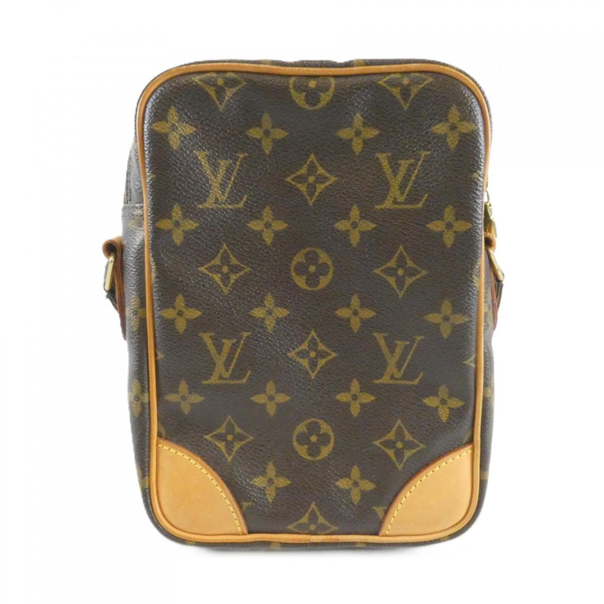 Louis Vuitton Marron Coated Canvas Shoulder Bag (Pre-Owned)