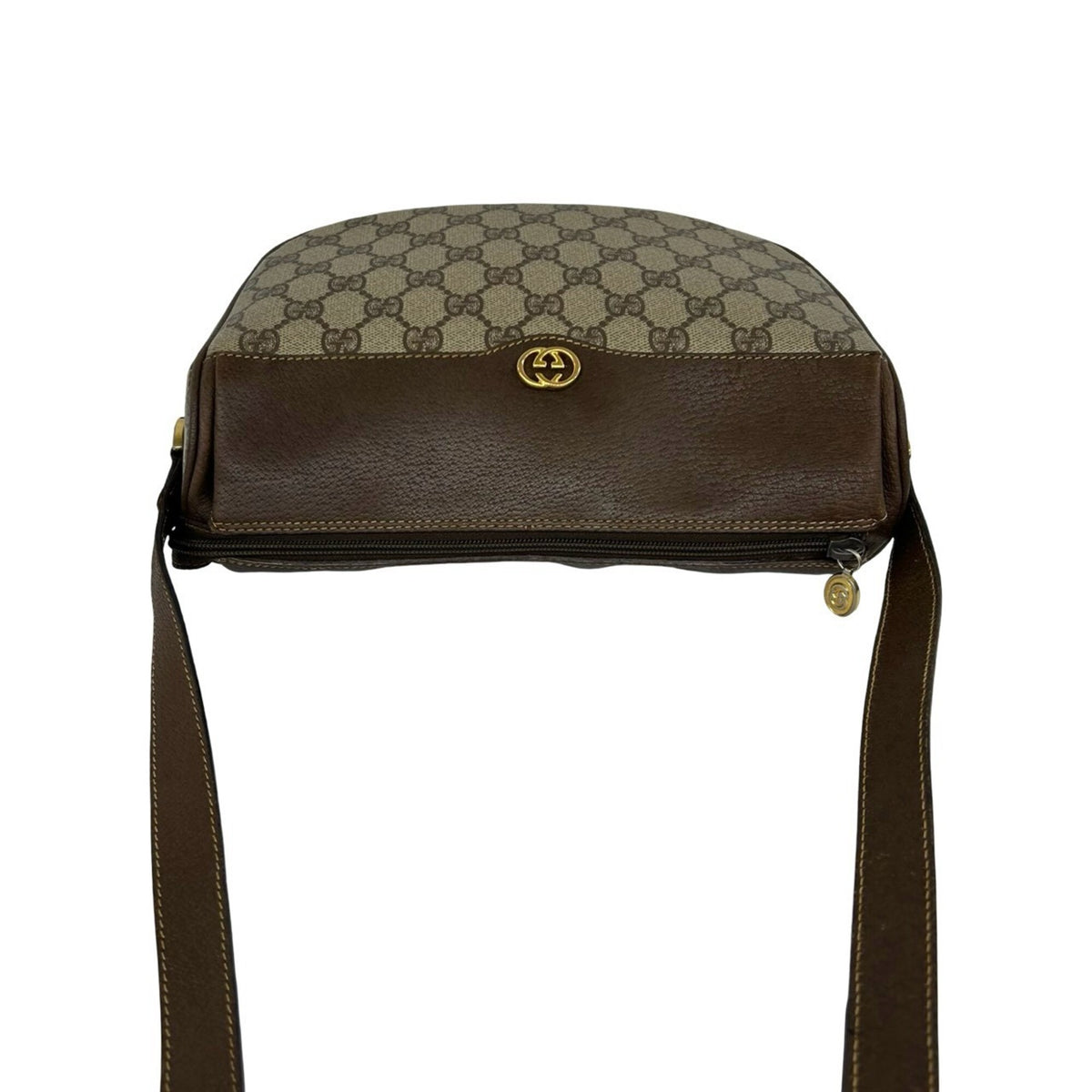 Gucci Brown Pvc Leather Pochette Shoulder Bag (Pre-Owned)