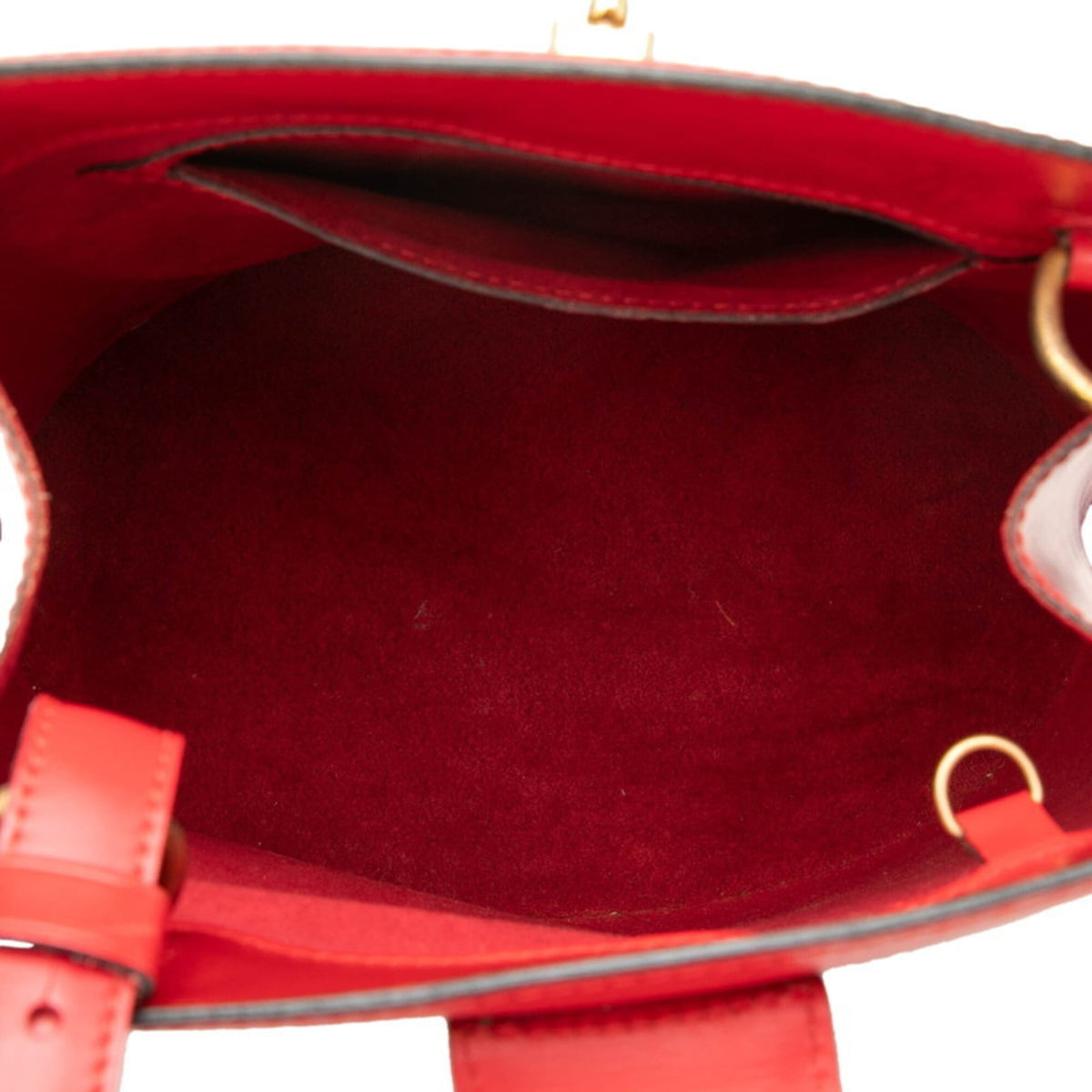 Louis Vuitton Castilian Red Epi Leather Shoulder Bag (Pre-Owned)