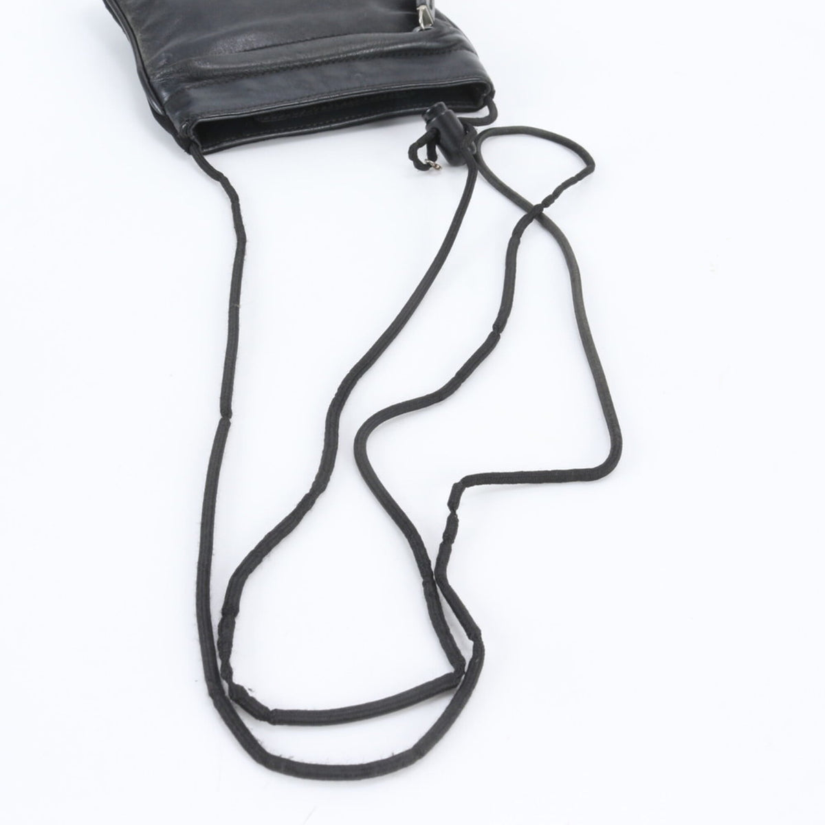 Miu Miu Black Leather Nylon Crossbody Bag Shoulder Bag (Pre-Owned)