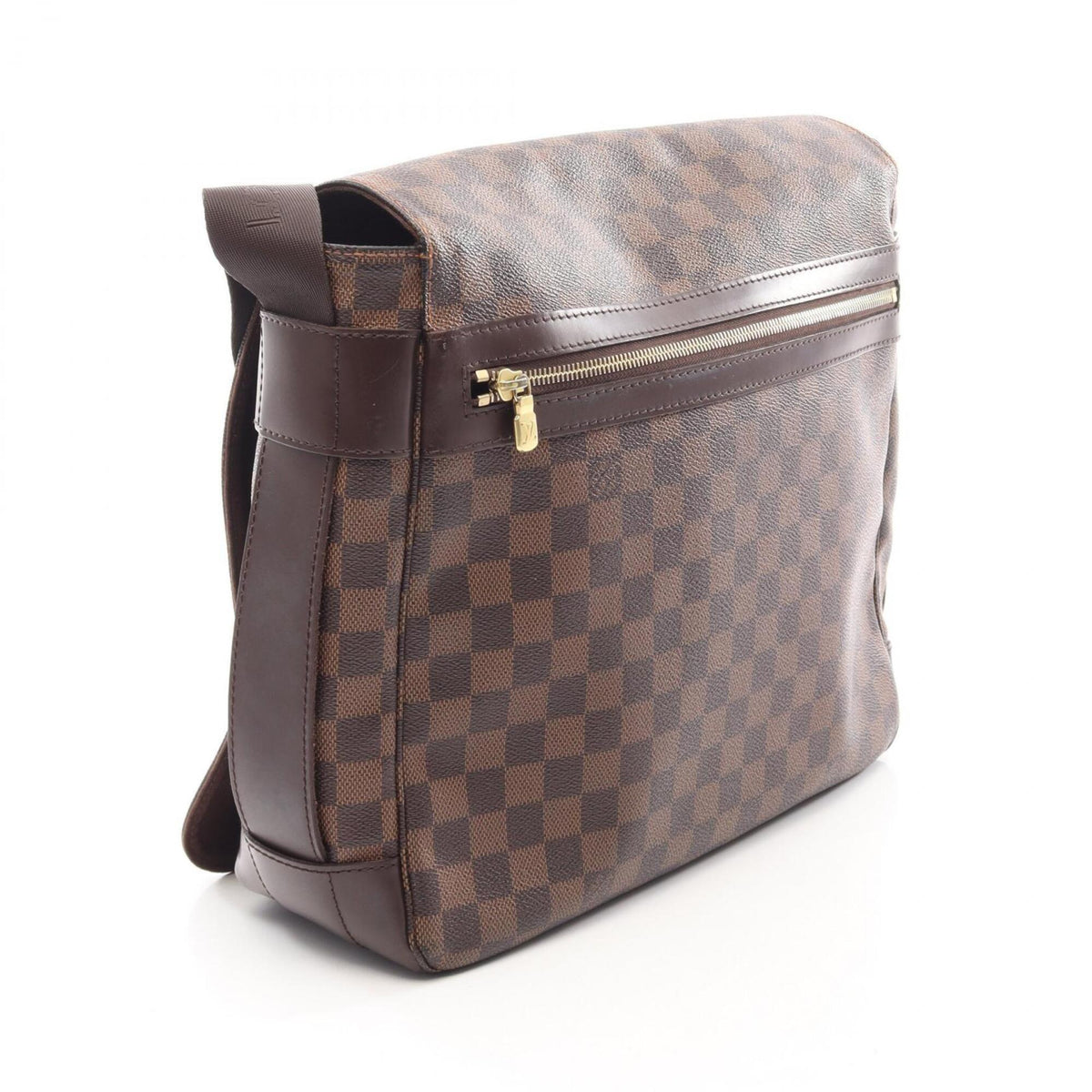Louis Vuitton Brown Damier Canvas Coated Canvas Leather Handbag Shoulder Bag (Pre-Owned)