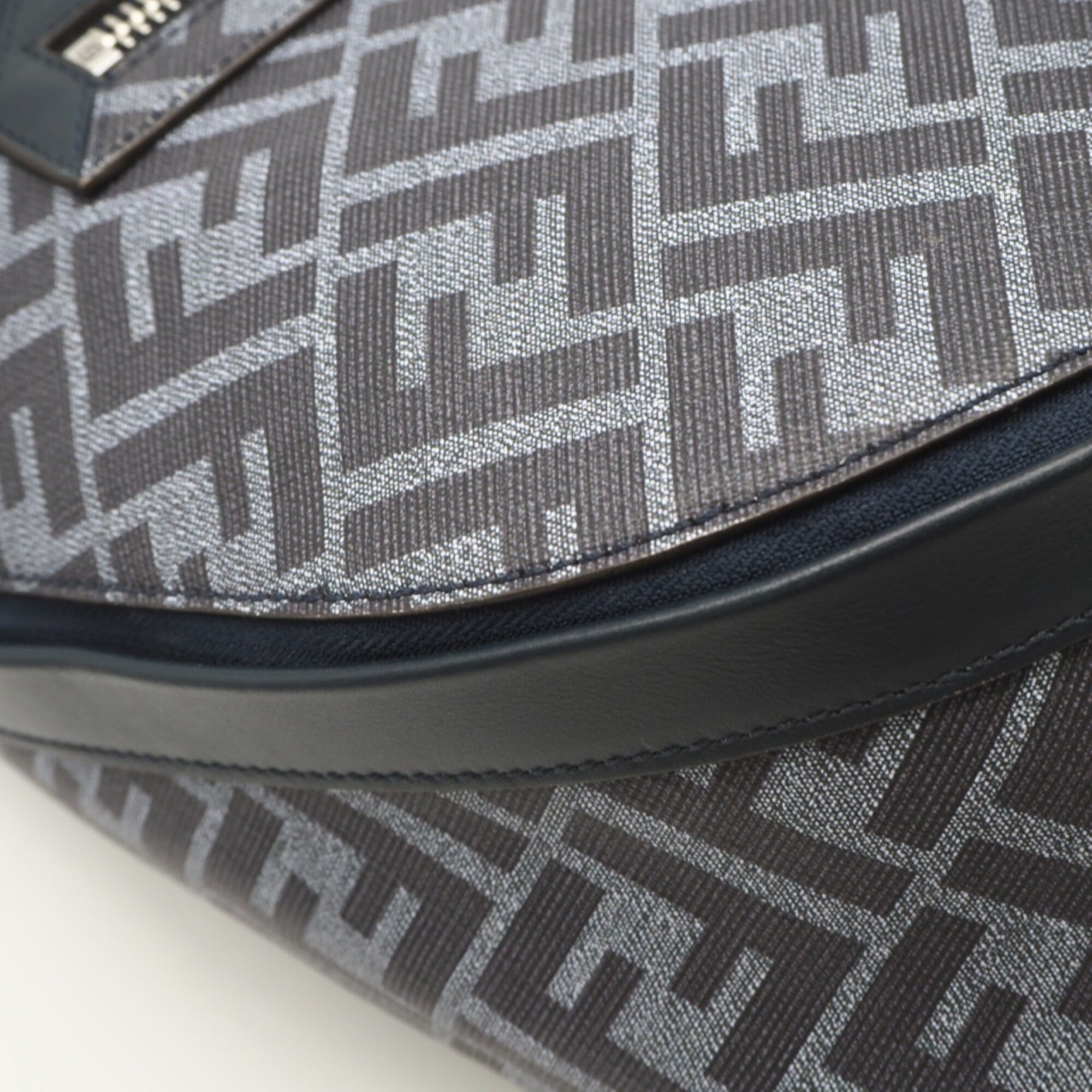 Fendi Blue Coated Canvas Backpack (Pre-Owned)